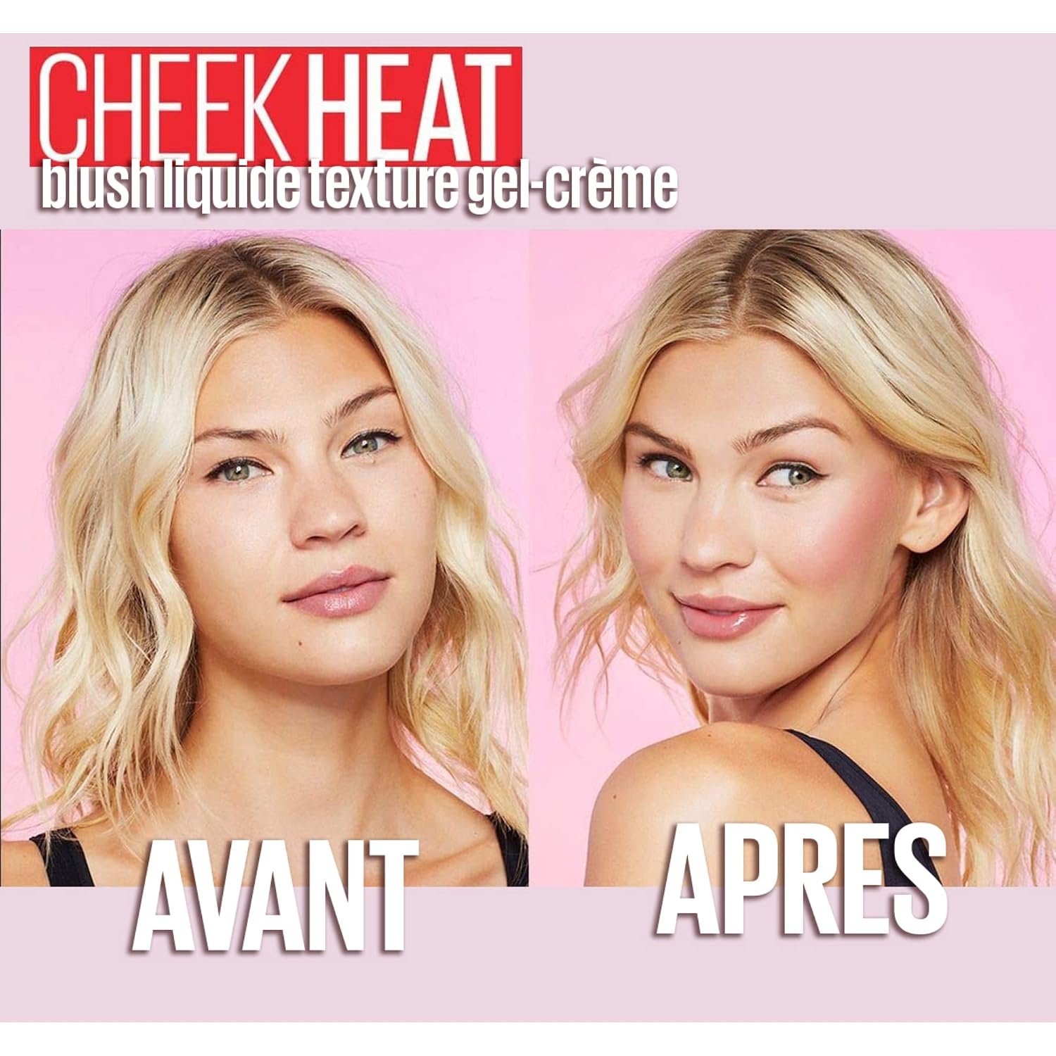 image:imageMAYBELLINE Cheek Heat Blush Rouge GelFormel wasserbasierte Farbpigmente glossyglnzendes Finish 20 Rose Flash 10 ml 1er Pack15 Nude Burn