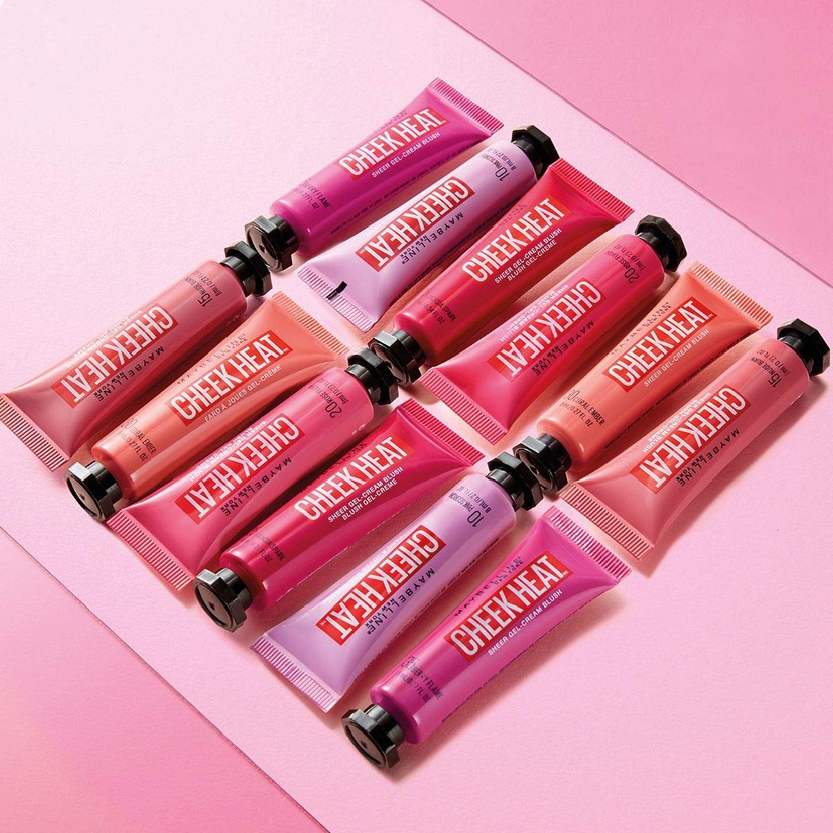 image:imageMAYBELLINE Cheek Heat Blush Rouge GelFormel wasserbasierte Farbpigmente glossyglnzendes Finish 20 Rose Flash 10 ml 1er Pack15 Nude Burn
