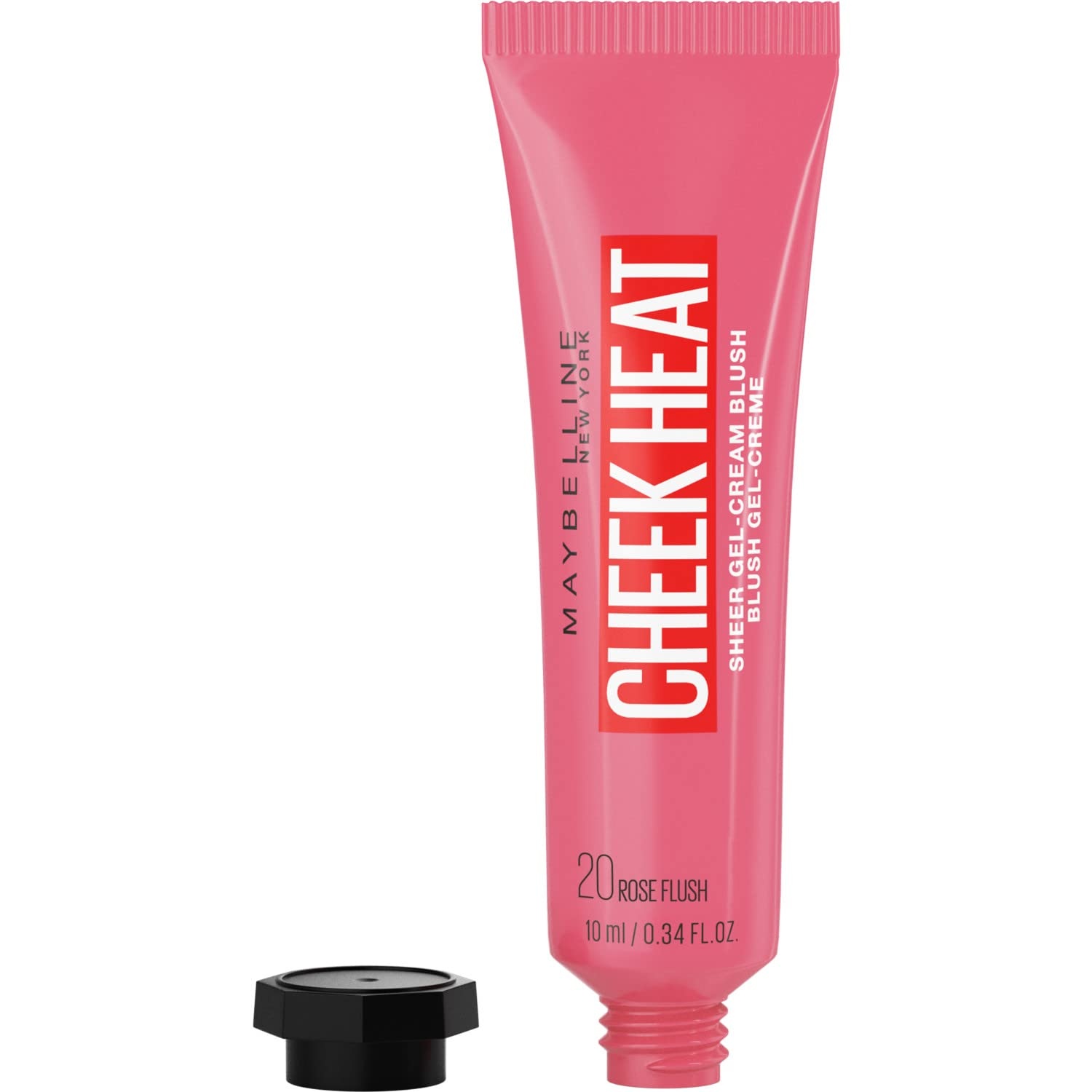image:imageMAYBELLINE Cheek Heat Blush Rouge GelFormel wasserbasierte Farbpigmente glossyglnzendes Finish 20 Rose Flash 10 ml 1er Pack20 Rose Flash