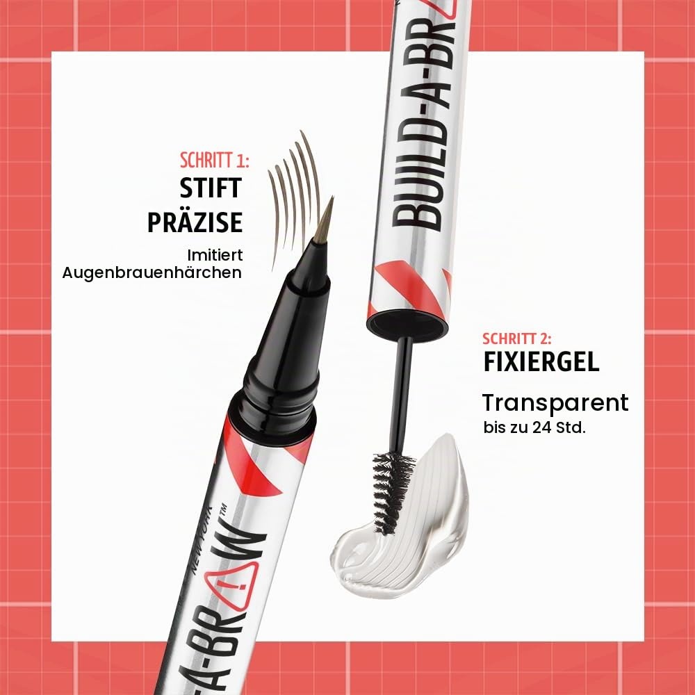 image:imageMaybelline New York 2in1 Augenbrauenstift mit Gel fr volle und definierte Augenbrauen Bis zu 24 Stunden Halt Kein Verwischen BuildABrow Vegane Formel Nr 262 Black Brown262 Black Brown