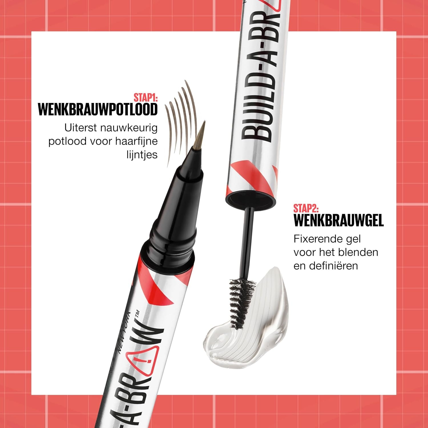 image:imageMaybelline New York 2in1 Augenbrauenstift mit Gel fr volle und definierte Augenbrauen Bis zu 24 Stunden Halt Kein Verwischen BuildABrow Vegane Formel Nr 260 Deep Brown250 Blonde
