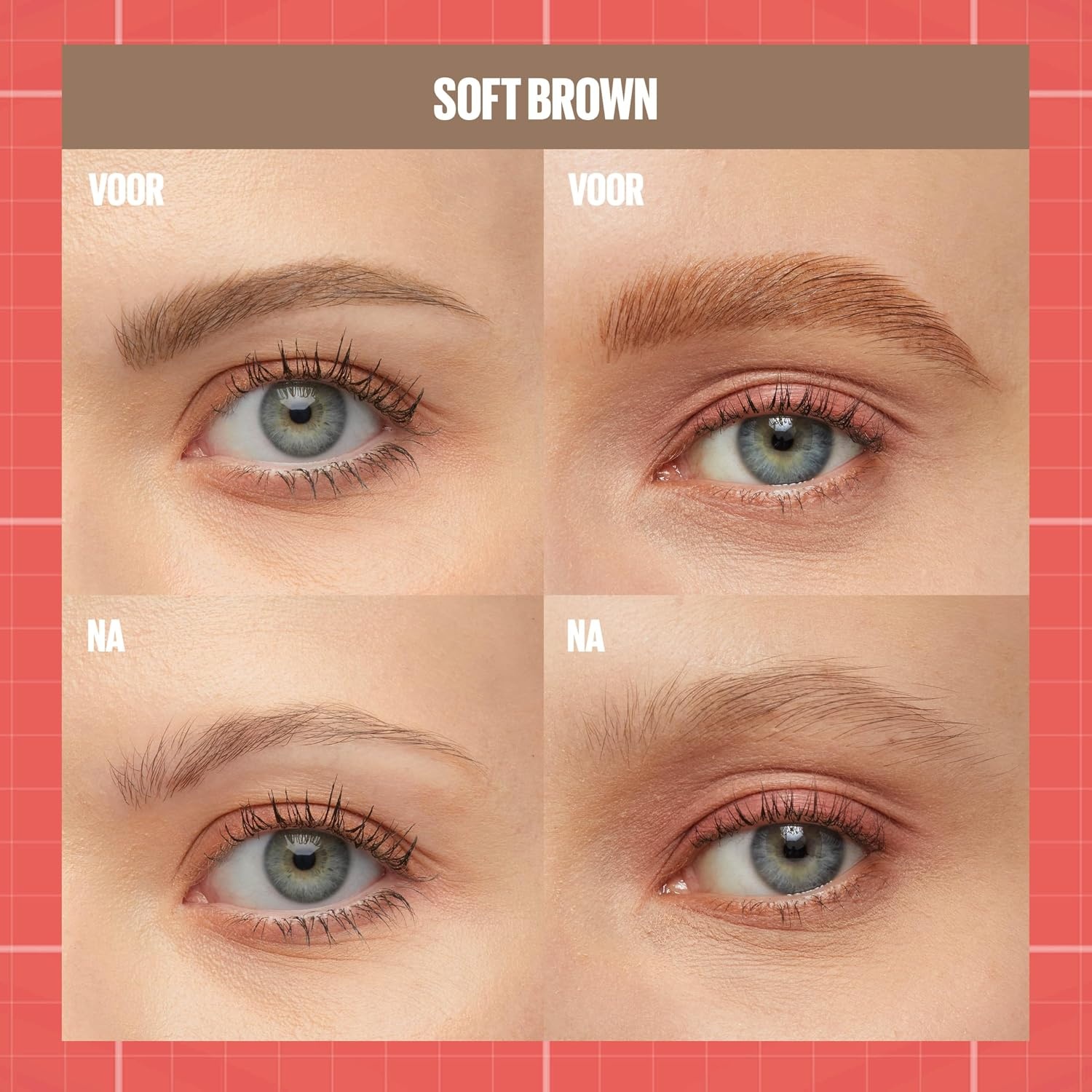 image:imageMaybelline New York 2in1 Augenbrauenstift mit Gel fr volle und definierte Augenbrauen Bis zu 24 Stunden Halt Kein Verwischen BuildABrow Vegane Formel Nr 262 Black BrownSoft Brown