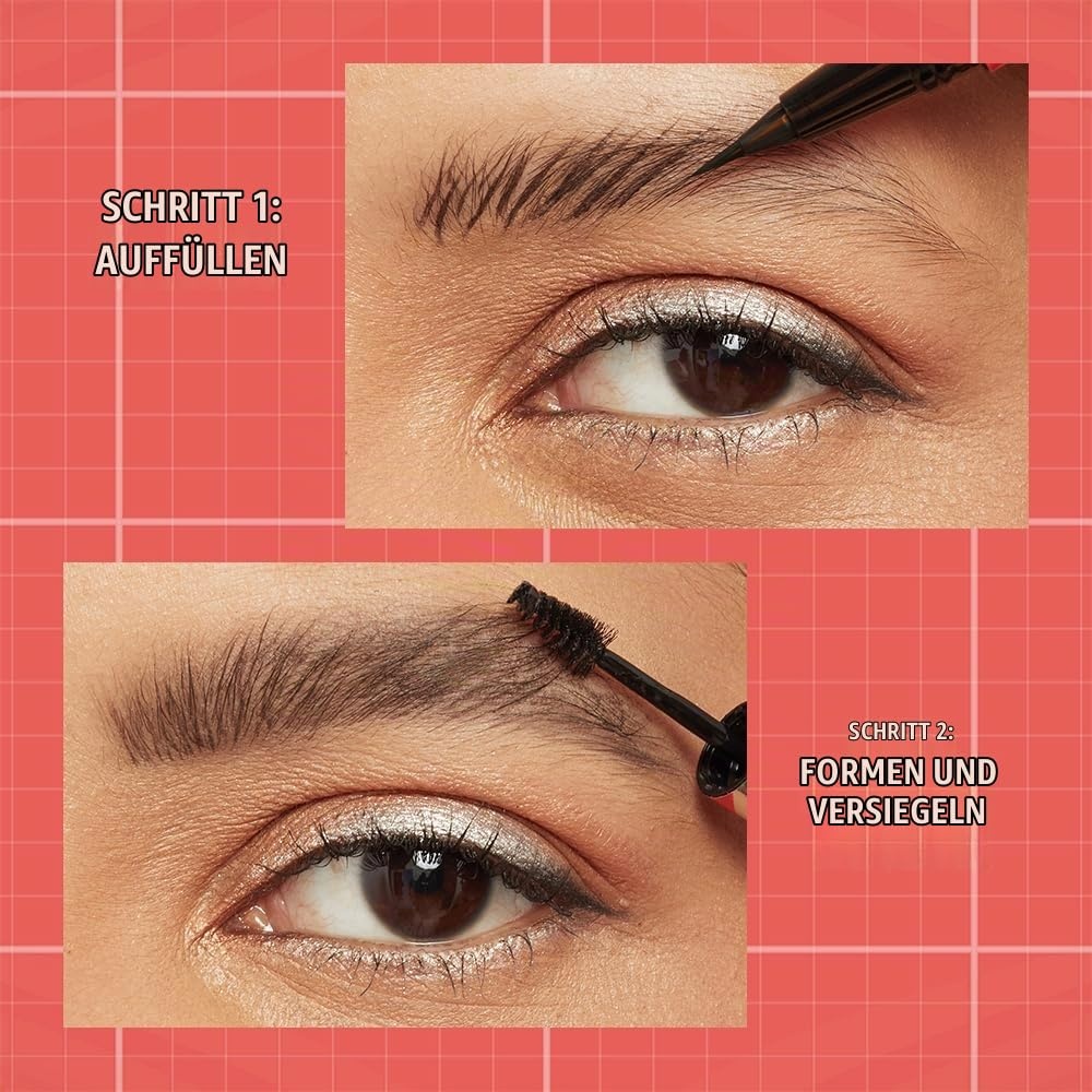 image:imageMaybelline New York 2in1 Augenbrauenstift mit Gel fr volle und definierte Augenbrauen Bis zu 24 Stunden Halt Kein Verwischen BuildABrow Vegane Formel Nr 262 Black Brown262 Black Brown