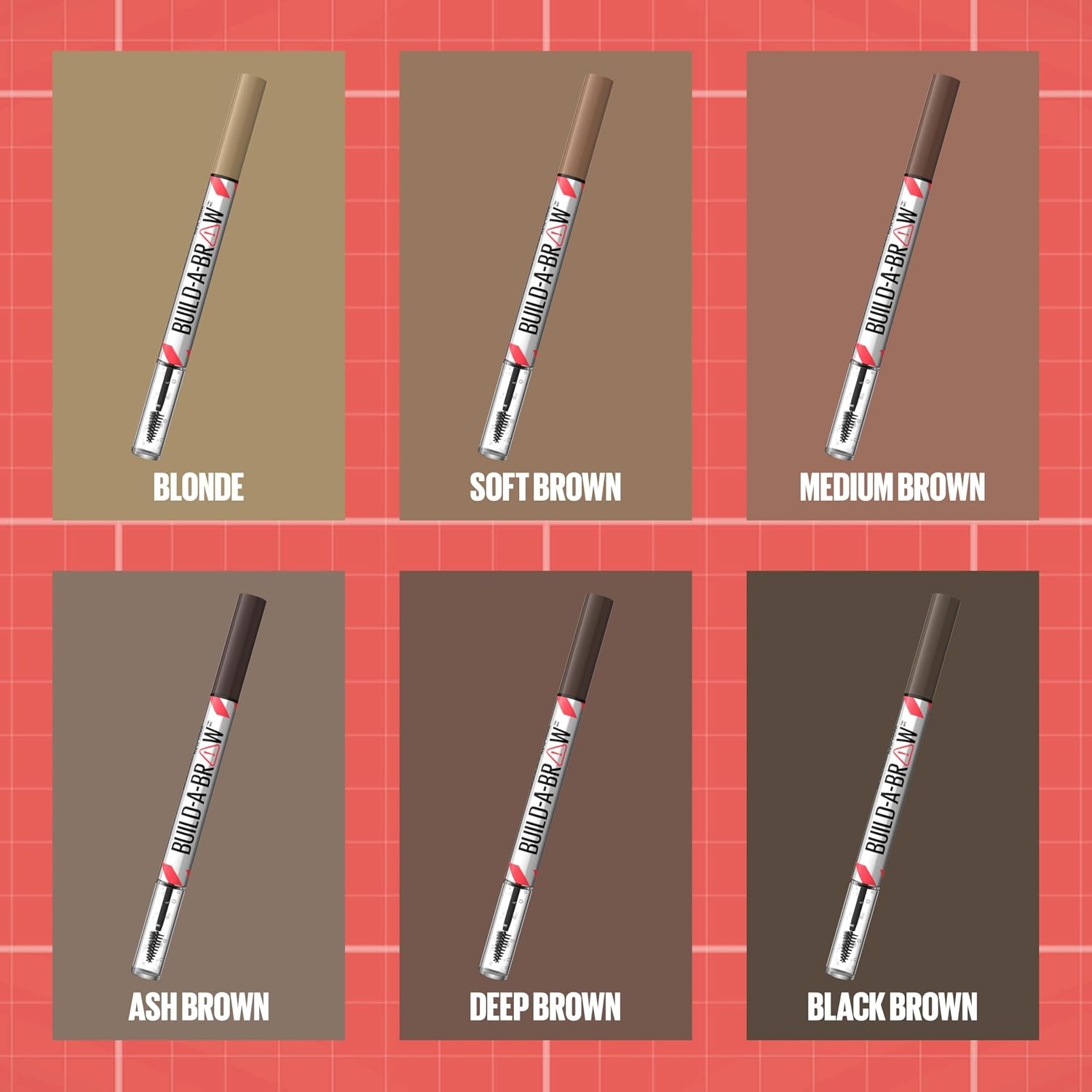image:imageMaybelline New York 2in1 Augenbrauenstift mit Gel fr volle und definierte Augenbrauen Bis zu 24 Stunden Halt Kein Verwischen BuildABrow Vegane Formel Nr 262 Black Brown262 Black Brown