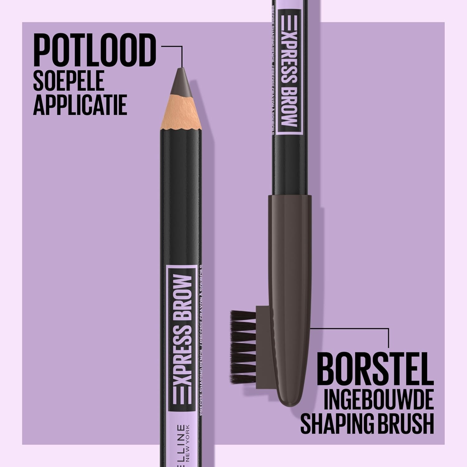 image:imageMaybelline New York 2in1 Augenbrauenstift mit anspitzbarer Spitze und weicher Brste Express Brow Nr 02 Blonde 1 Stck04 Medium Brown