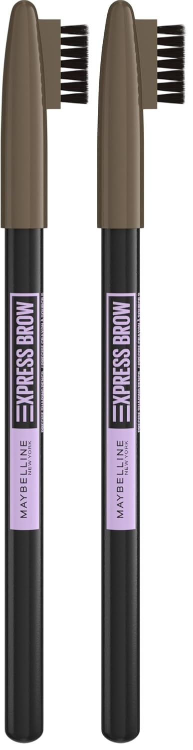 image:imageMaybelline New York 2in1 Augenbrauenstift mit anspitzbarer Spitze und weicher Brste Express Brow Nr 02 Blonde 1 Stck04 Medium Brown