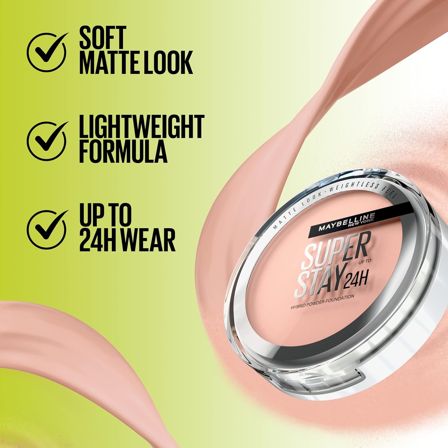 image:imageMaybelline New York 2in1 Puder MakeUp Wasserfest und mattierend mit hoher Deckkraft Super Stay Hybrid Powder Foundation Nr 75 1 Stck10