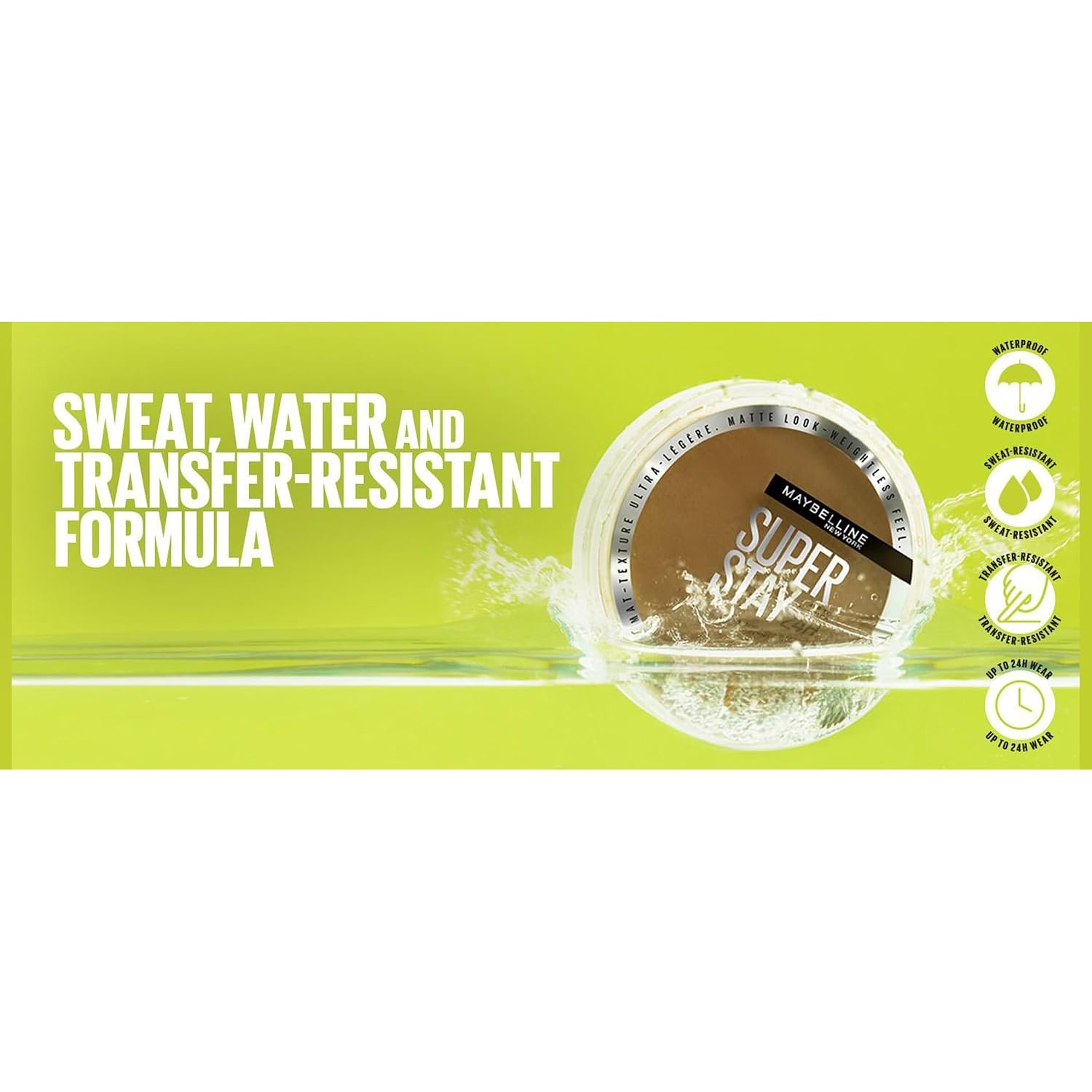 image:imageMaybelline New York 2in1 Puder MakeUp Wasserfest und mattierend mit hoher Deckkraft Super Stay Hybrid Powder Foundation Nr 75 1 StckNr 21