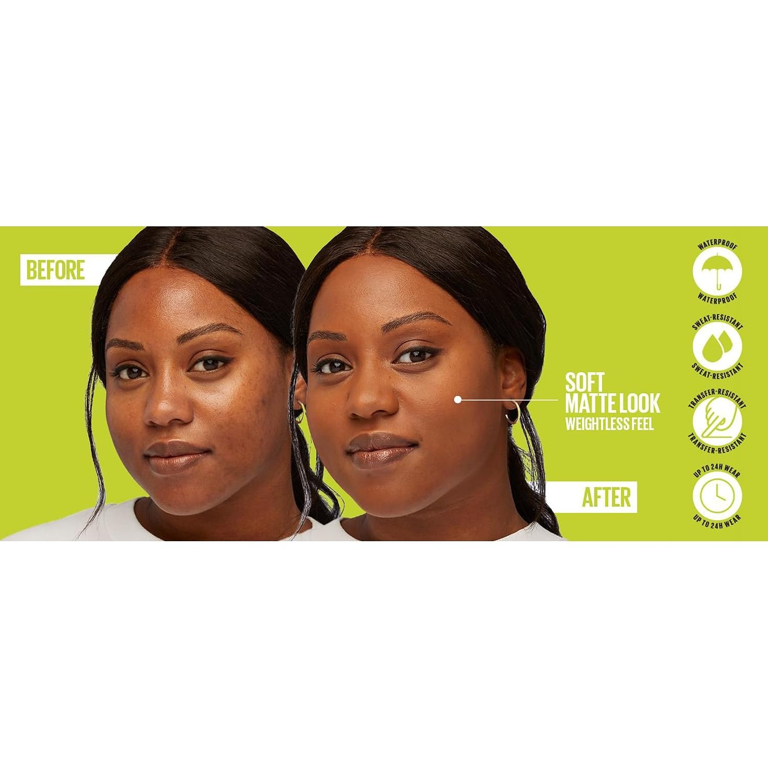 image:imageMaybelline New York 2in1 Puder MakeUp Wasserfest und mattierend mit hoher Deckkraft Super Stay Hybrid Powder Foundation Nr 75 1 StckNr 21