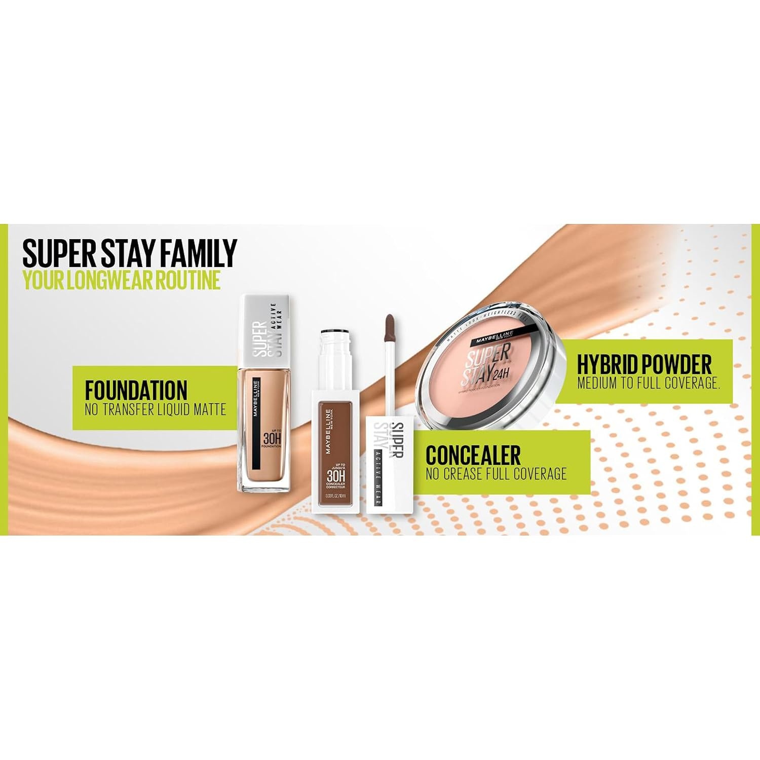 image:imageMaybelline New York 2in1 Puder MakeUp Wasserfest und mattierend mit hoher Deckkraft Super Stay Hybrid Powder Foundation Nr 75 1 StckNr 21