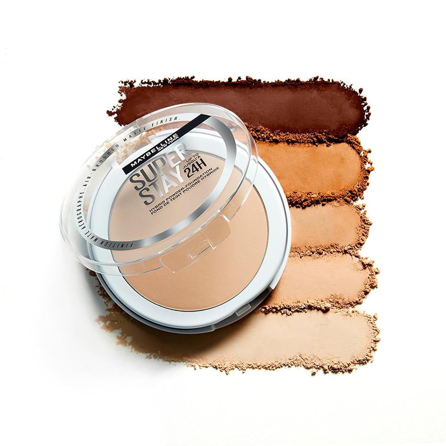 image:imageMaybelline New York 2in1 Puder MakeUp Wasserfest und mattierend mit hoher Deckkraft Super Stay Hybrid Powder Foundation Nr 75 1 StckNr 21