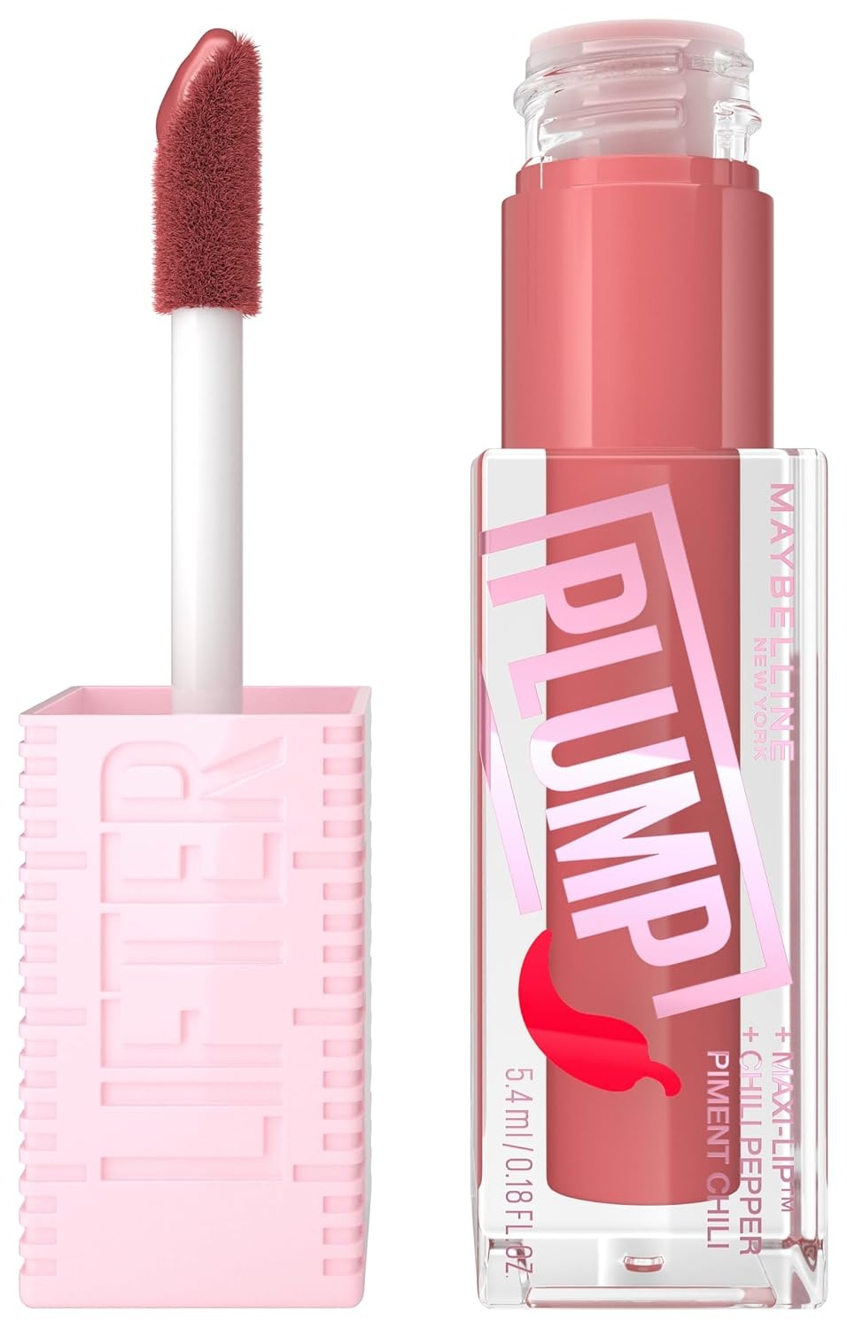 image:imageMaybelline New York 4in1 Make Up Concealer BB Cream Highlighter Primer Instant Perfector Glow 01 Light 20 ml Lifter Plump Lipgloss sichtbar vergrerte Lippen 005 Peach Fever 54 ml
