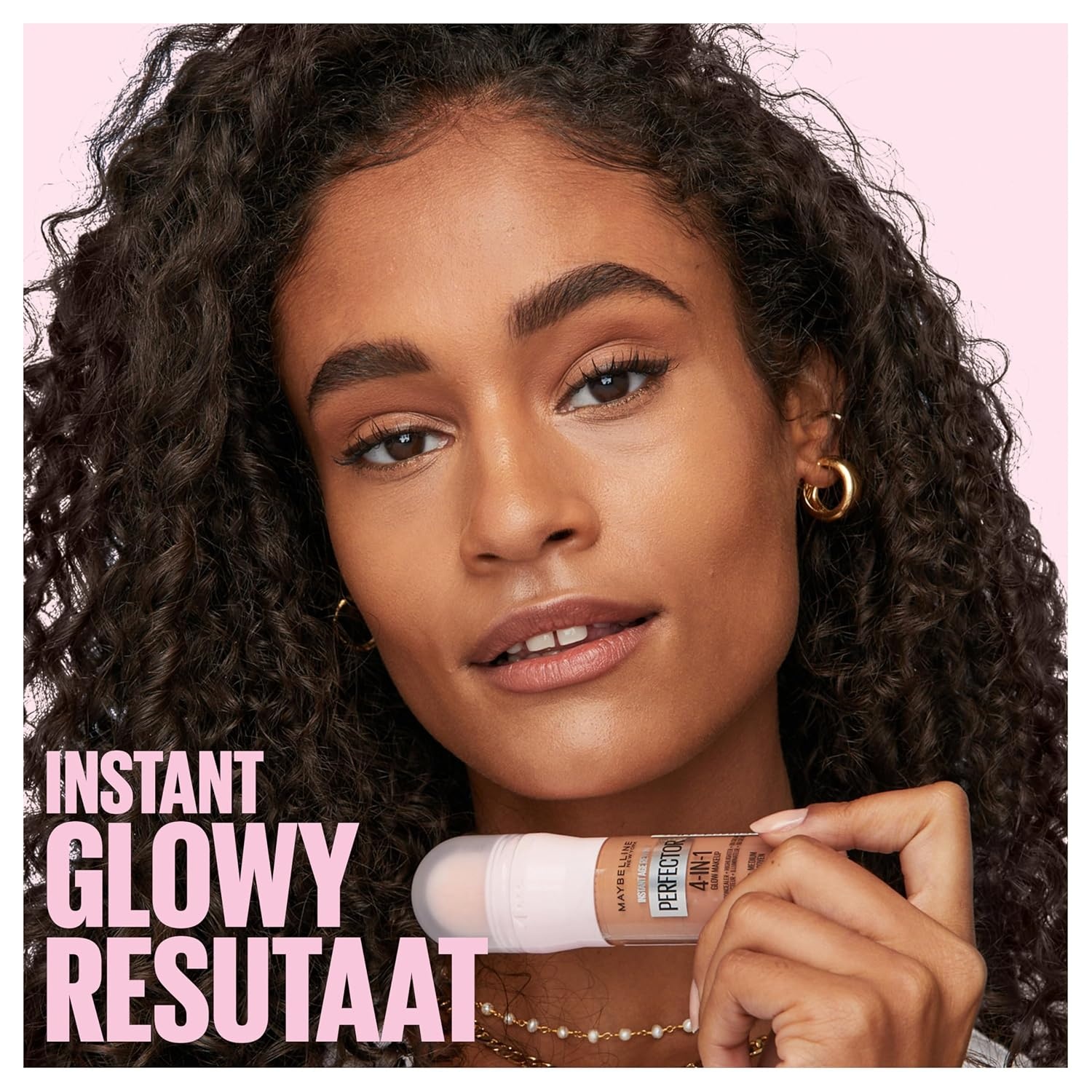 image:imageMaybelline New York 4in1 Make Up mit Concealer BB Cream Highlighter und Primer fr einen perfekten Teint Foundation mit leichter Deckkraft Instant Perfector Glow Nr 01 Light 20 mlNr 03 Medium Deep
