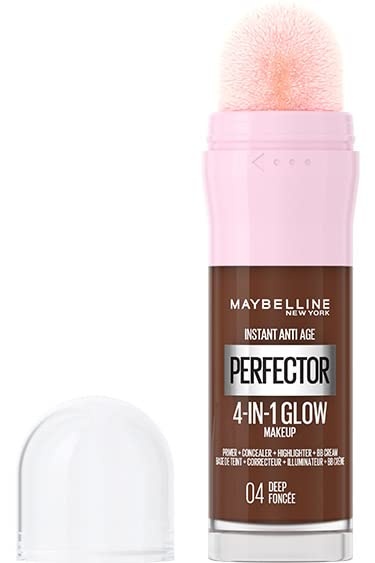 image:imageMaybelline New York 4in1 Make Up mit Concealer BB Cream Highlighter und Primer fr einen perfekten Teint Foundation mit leichter Deckkraft Instant Perfector Glow Nr 01 Light 20 ml04 Deep