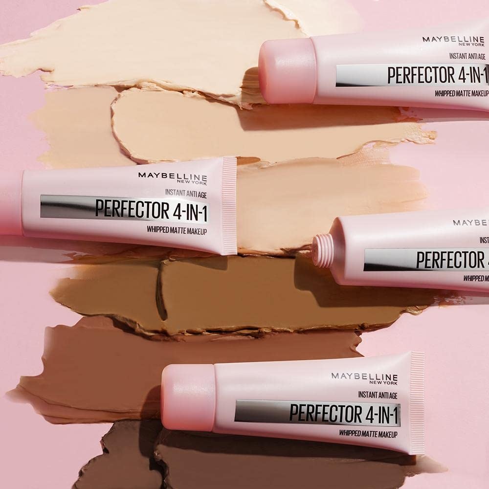 image:imageMaybelline New York 4in1 Make Up mit Concealer BB Cream Puder und Primer fr einen perfektionierten Teint Foundation mit leichter Deckkraft Instant Perfector Matte Nr 02 Light Medium 30 mlNr 2 Light Medium