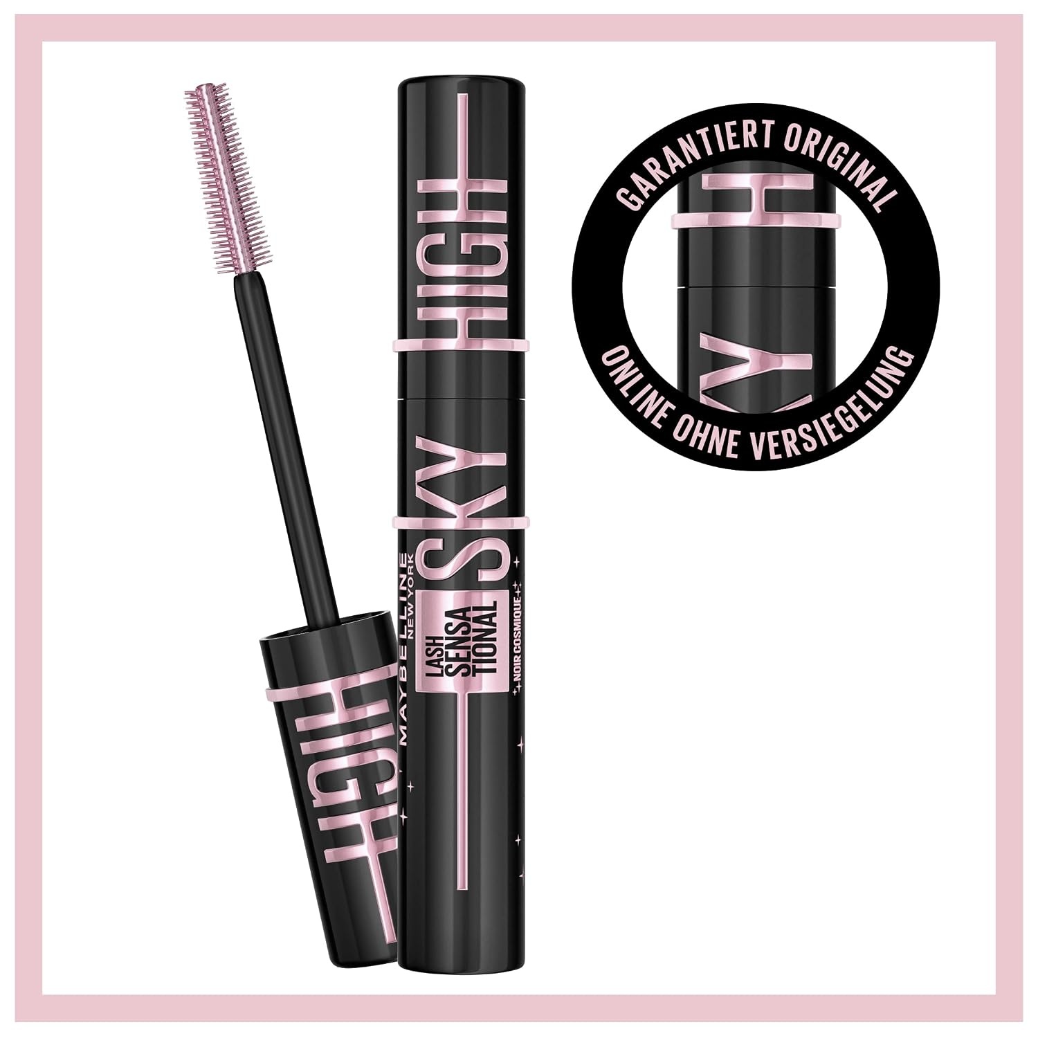 image:imageMaybelline New York Augen MakeUp Set mit Sky High Cosmic Black Mascara The Nudes Lidschatten Palette Hyper Precise Liner 700 Fast Gel Nagellack Nr 18 und zwei Minis