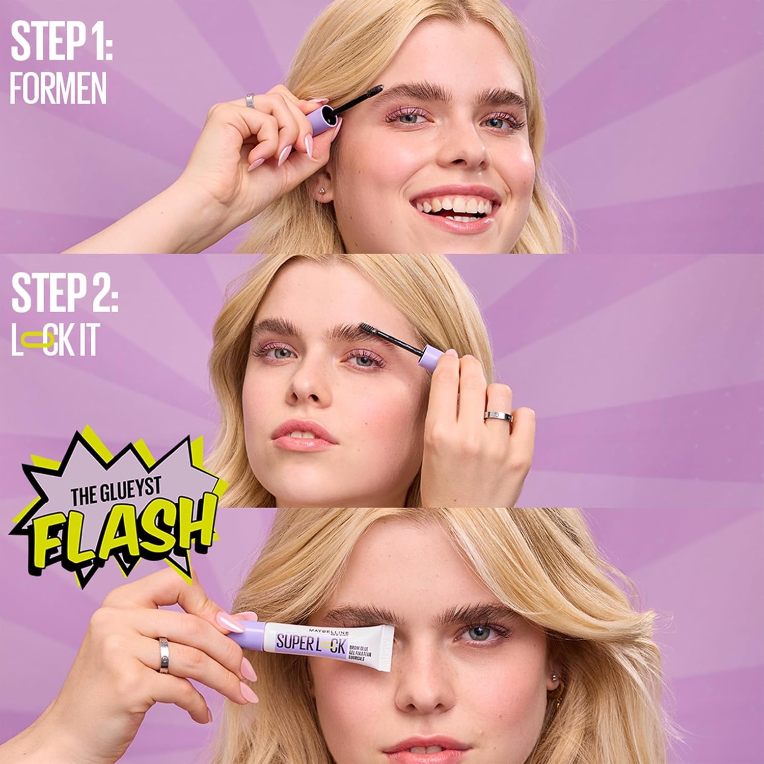 image:imageMaybelline New York AugenMakeup Set Sky High Mascara fr extreme Lnge und Volumen amp Super Lock Brow Glue Augenbrauengel fr 24H starken Halt mit Bambusextrakt Transparent amp Schwarz 2teilig