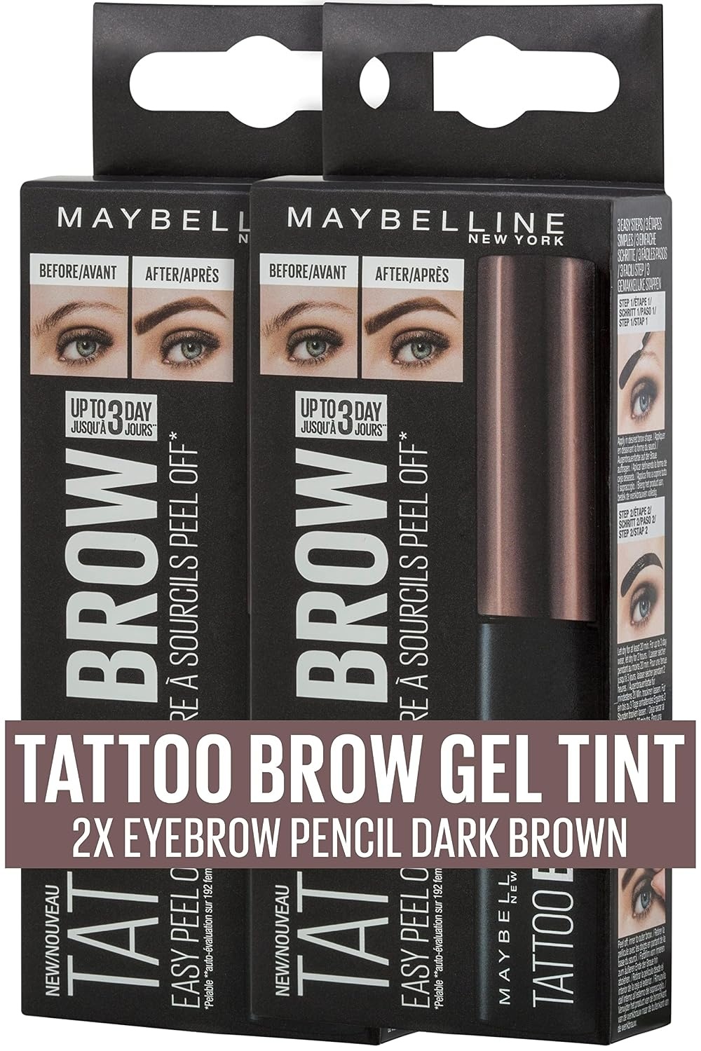 image:imageMaybelline New York Augenbrauenfarbe fr 3 Tage Halt Medium Brown 5mlNr 3 Dark Brown