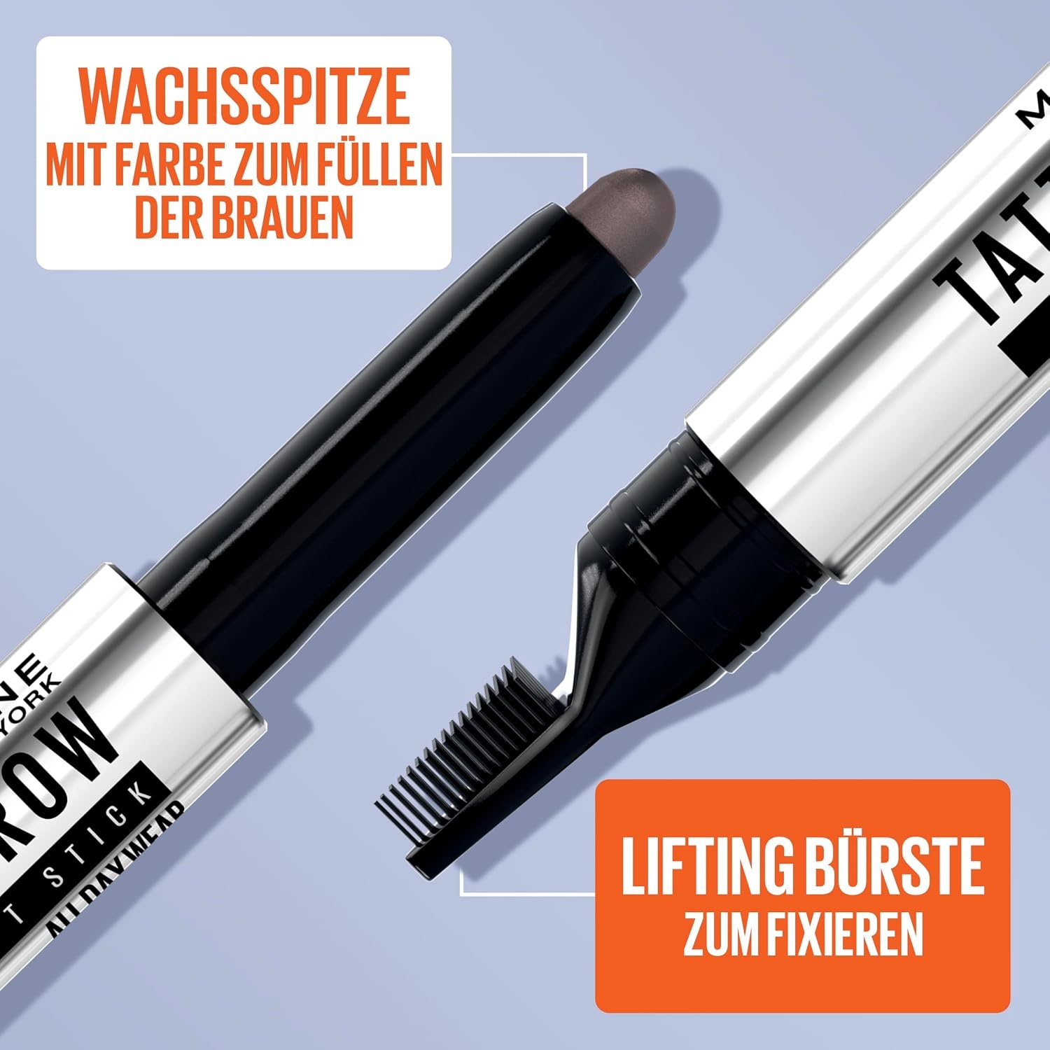 image:imageMaybelline New York Augenbrauenstift zum Auffllen und Liften Bis zu 24 Stunden gestylte Augenbrauen Tattoo Brow Lift 2in1 Farbe 00 Clear 1 StckDeep Brown