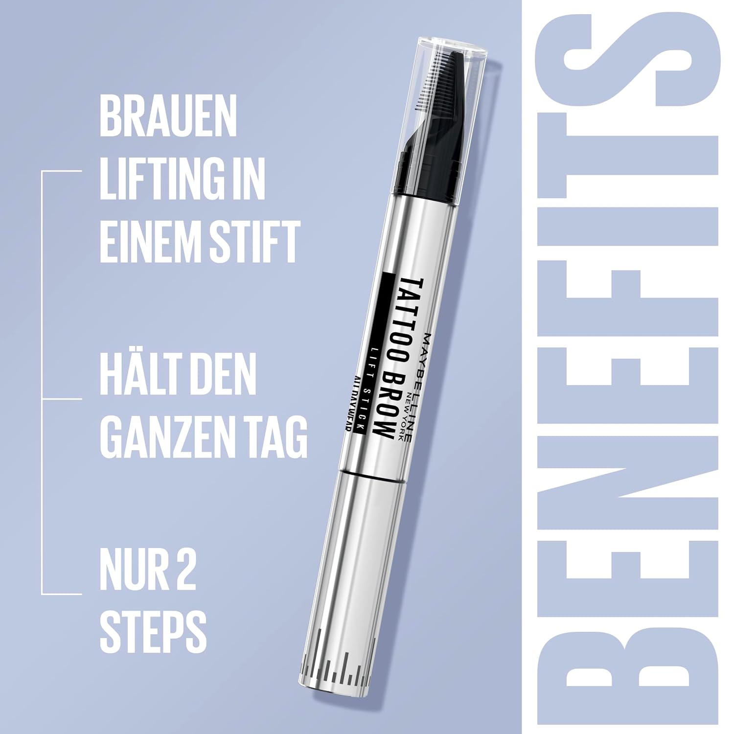 image:imageMaybelline New York Augenbrauenstift zum Auffllen und Liften Bis zu 24 Stunden gestylte Augenbrauen Tattoo Brow Lift 2in1 Farbe 00 Clear 1 StckDeep Brown