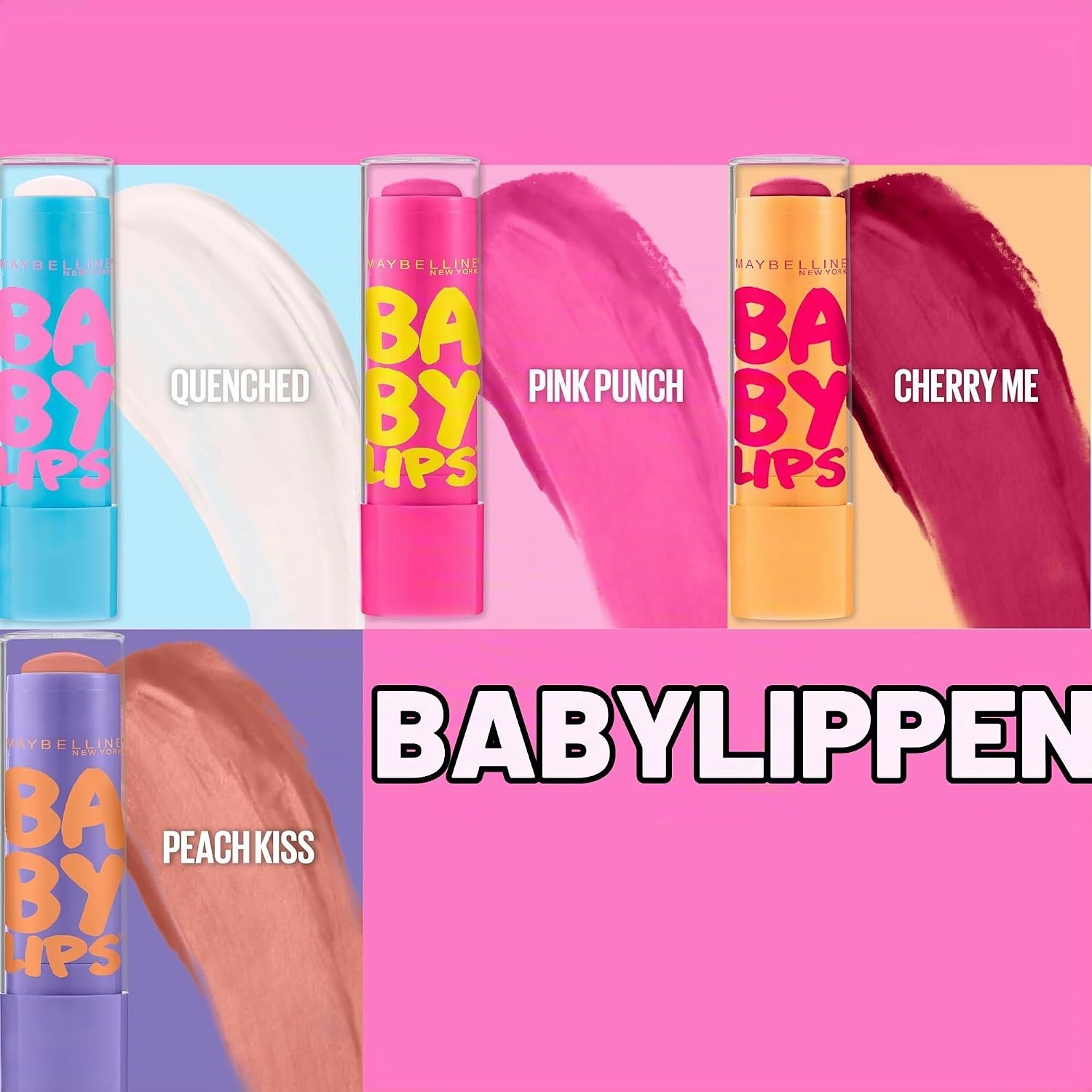 image:imageMaybelline New York Baby Lips Pflegender Lippenbalsam fr 8H Feuchtigkeit mit LSF 20 amp ReparaturKonzentrat Babyweiche Lippen amp transparenter Schutz Nr Quenched 48g48g