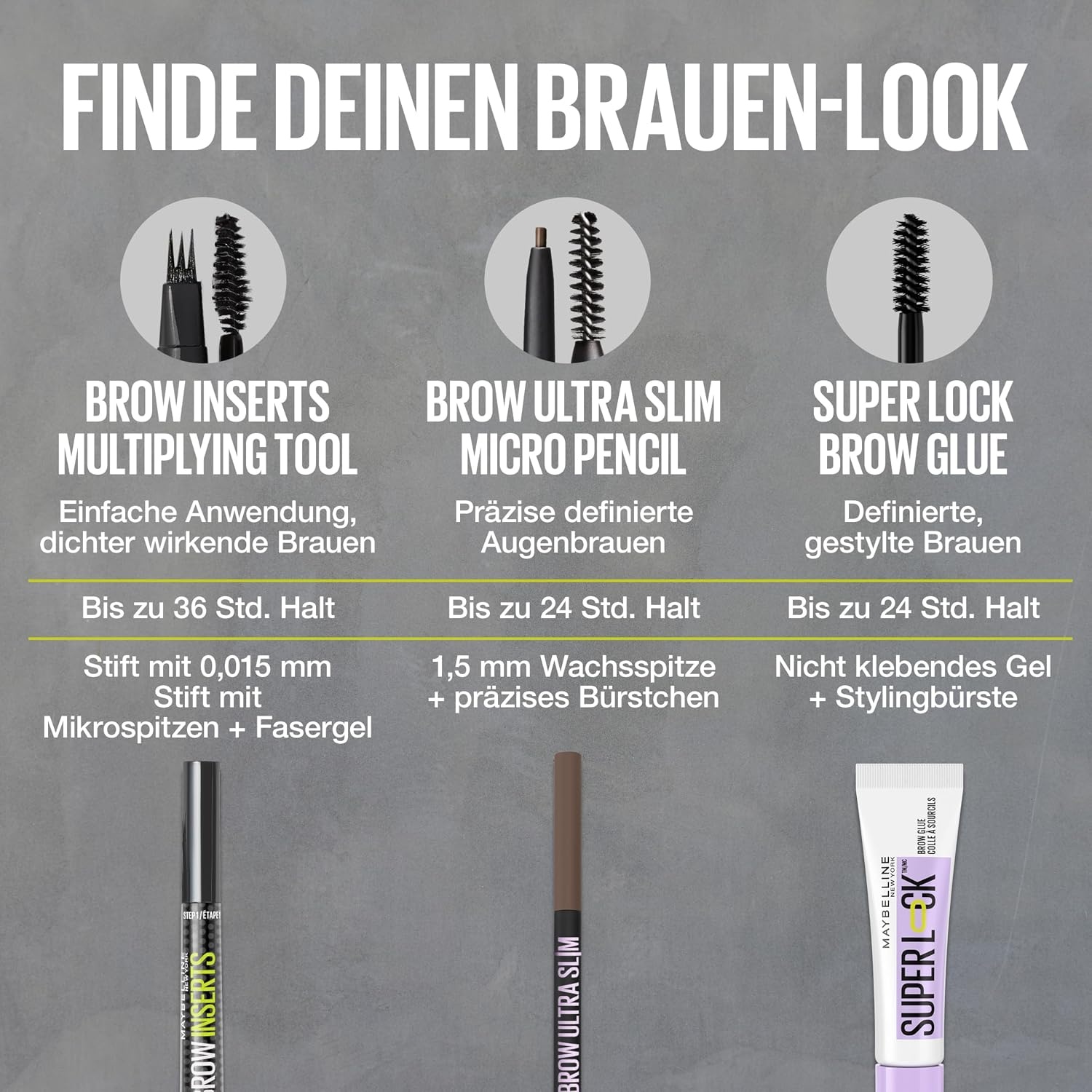 image:imageMaybelline New York Brow Inserts 2in1 Augenbrauenstift fr fllige amp definierte Augenbrauen 3fach MikroSpitze amp FaserGel mit bis zu 36H Halt Wasserfest amp Wischfest Blonde 1 1 Stk1 Blonde
