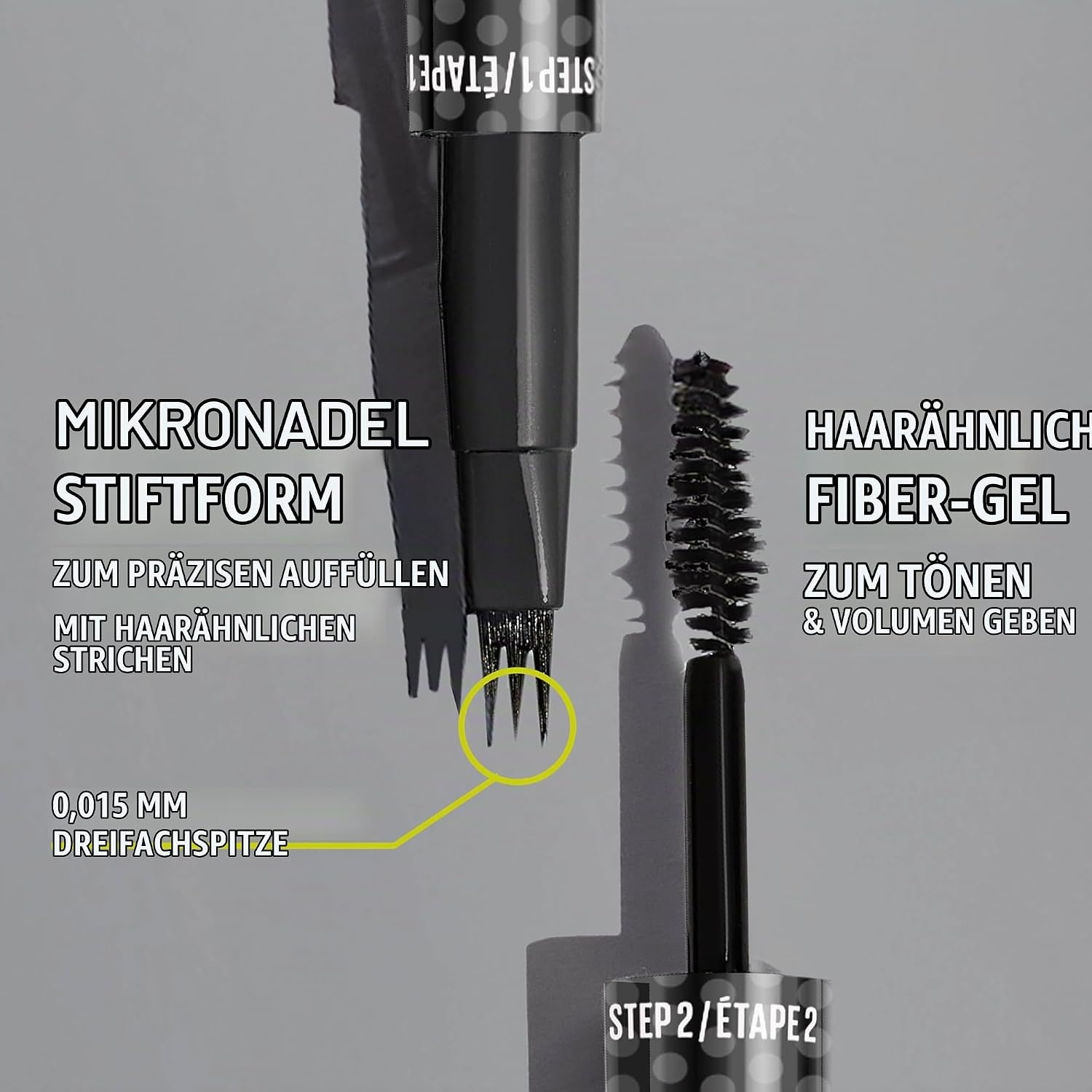 image:imageMaybelline New York Brow Inserts 2in1 Augenbrauenstift fr fllige amp definierte Augenbrauen 3fach MikroSpitze amp FaserGel mit bis zu 36H Halt Wasserfest amp Wischfest Blonde 1 1 Stk2 Soft Brown
