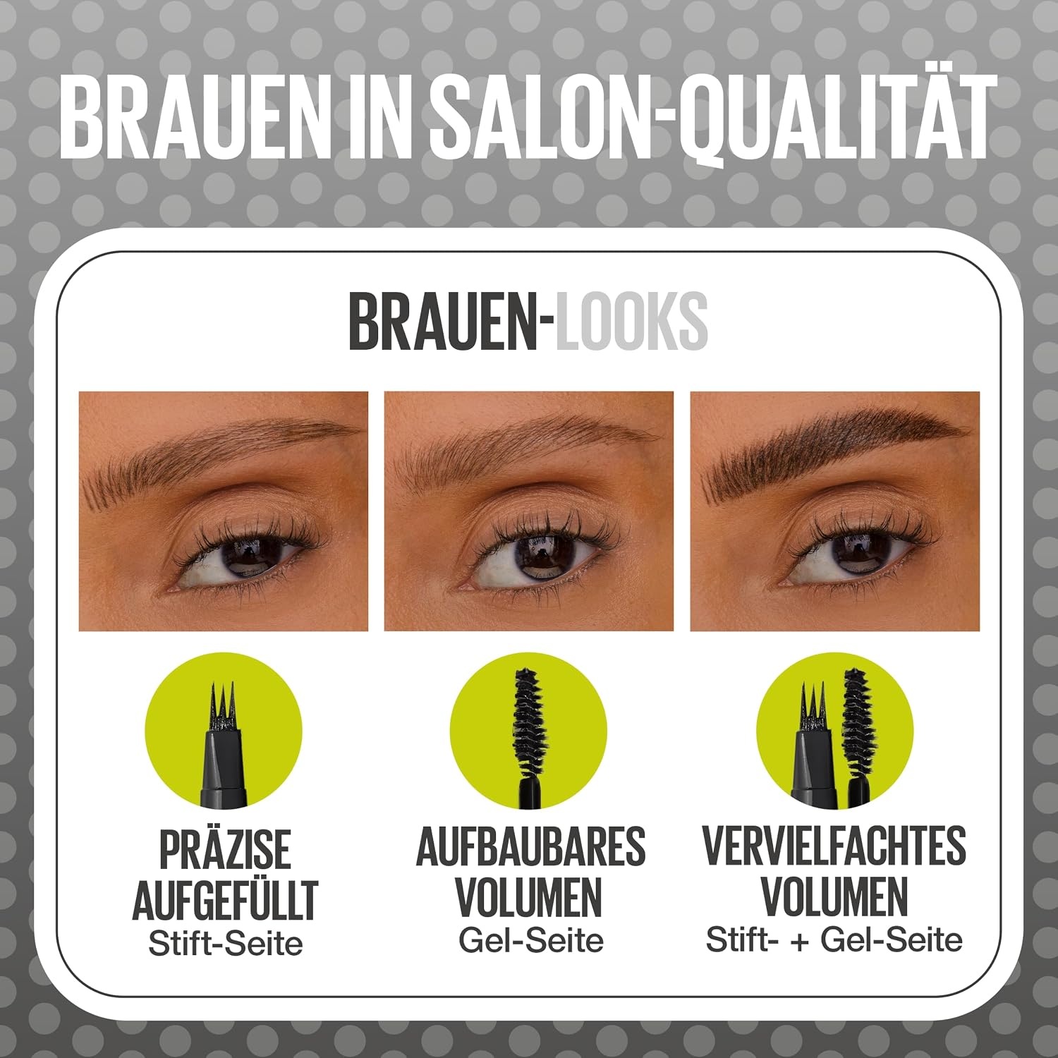 image:imageMaybelline New York Brow Inserts 2in1 Augenbrauenstift fr fllige amp definierte Augenbrauen 3fach MikroSpitze amp FaserGel mit bis zu 36H Halt Wasserfest amp Wischfest Blonde 1 1 Stk6 Black Brown