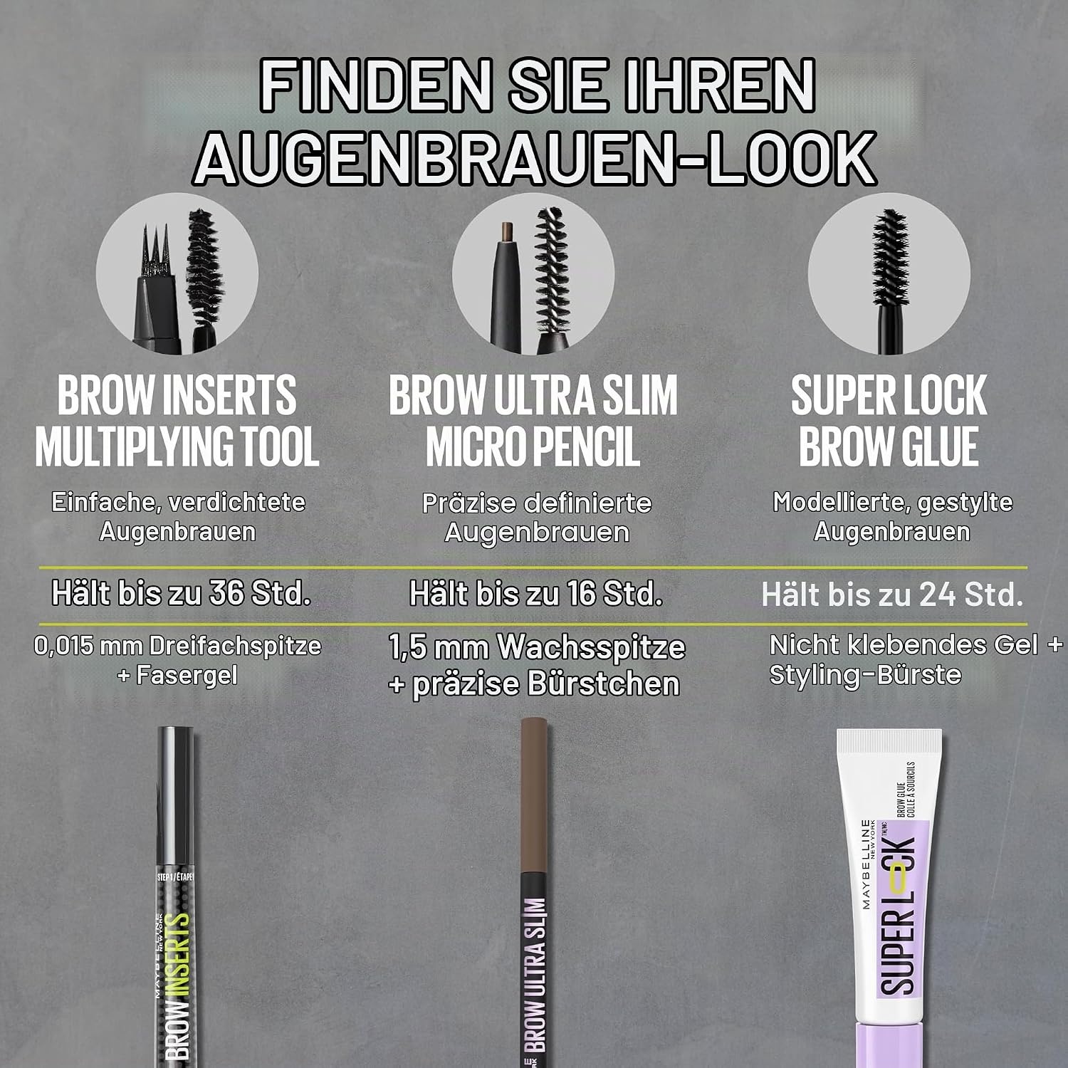image:imageMaybelline New York Brow Inserts 2in1 Augenbrauenstift fr fllige amp definierte Augenbrauen 3fach MikroSpitze amp FaserGel mit bis zu 36H Halt Wasserfest amp Wischfest Blonde 1 1 Stk2 Soft Brown