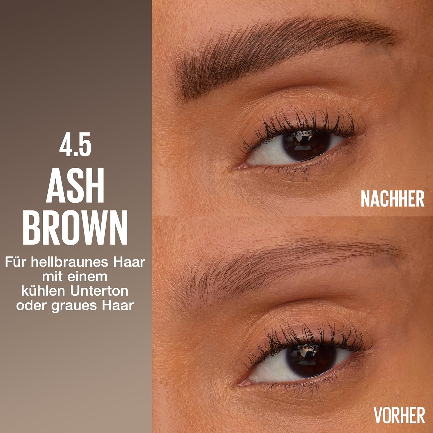 image:imageMaybelline New York Brow Inserts 2in1 Augenbrauenstift fr fllige amp definierte Augenbrauen 3fach MikroSpitze amp FaserGel mit bis zu 36H Halt Wasserfest amp Wischfest Blonde 1 1 Stk45 Ash Brown