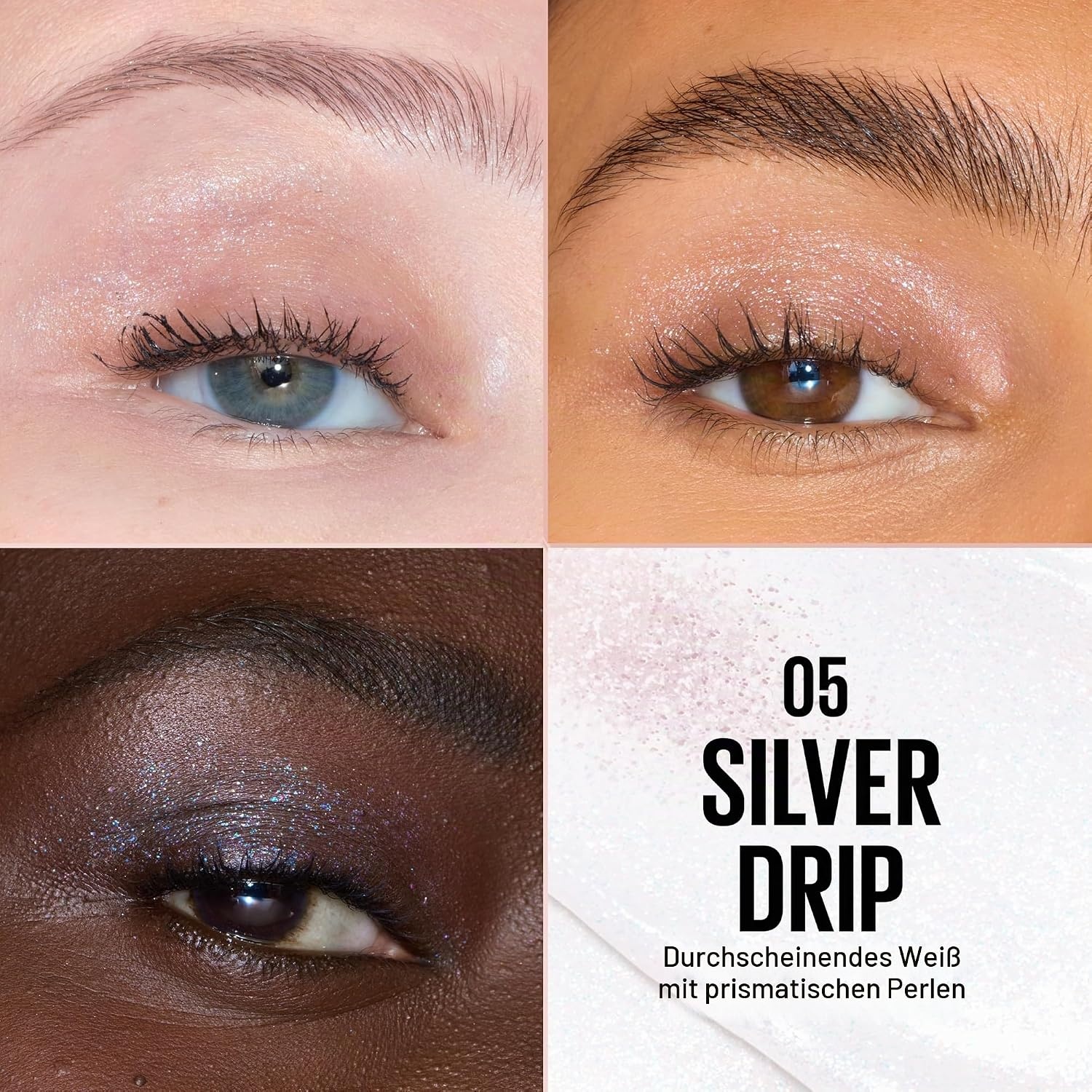 image:imageMaybelline New York Chroma Flssiger Lidschatten Metallic ChromFinish amp 16H Halt Schmelzende Perlen fr leuchtenden AugenSchimmer amp intensiven Glanz Amethyst 5 mlSilver Drip