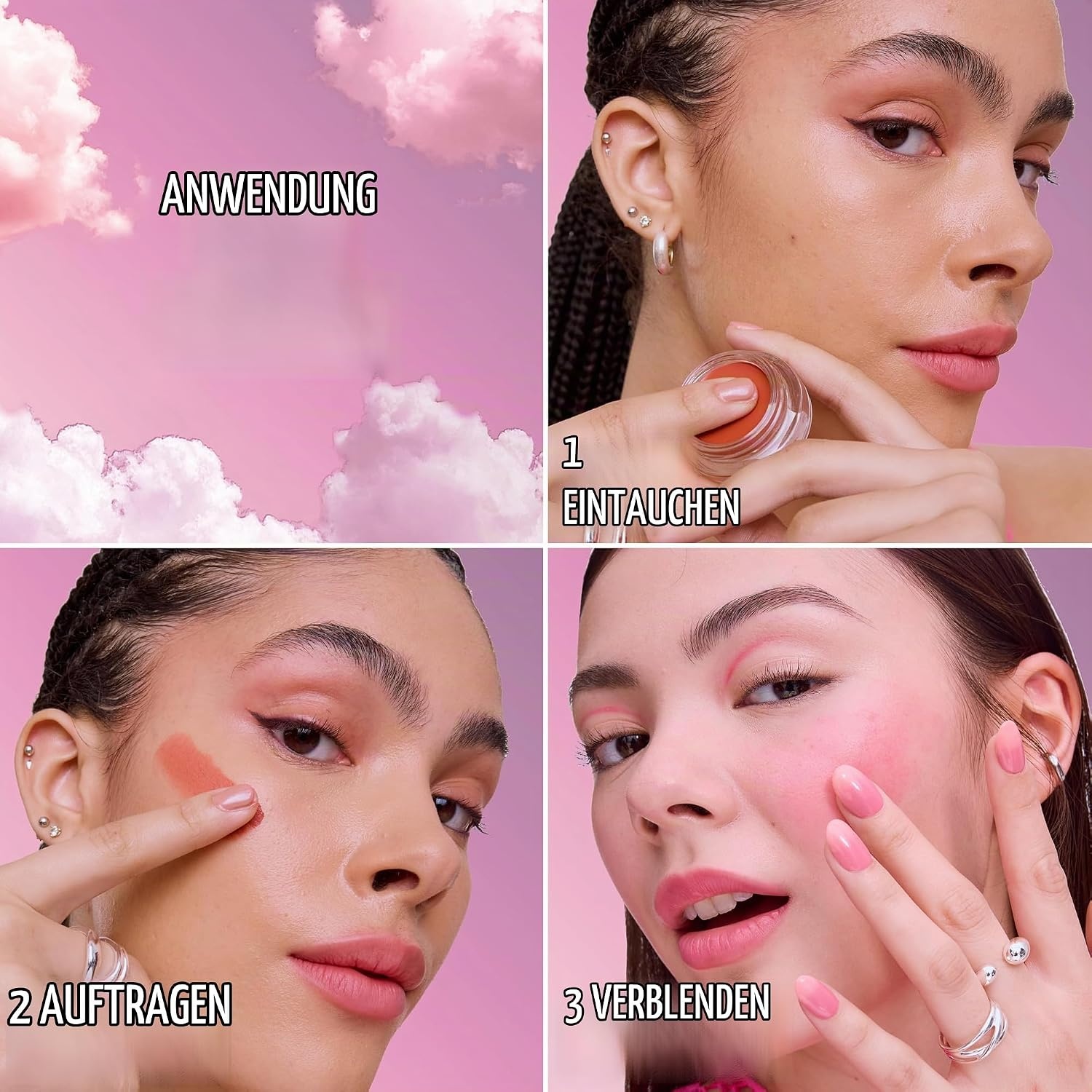 image:imageMaybelline New York Cloudtopia Wangen amp Lippen Mousse 2in1 Blush amp Lippenfarbe fr 14H Halt Luftigleichte Textur amp mattes Finish Nr 01 Twilight Berry 5gTwilight Berry