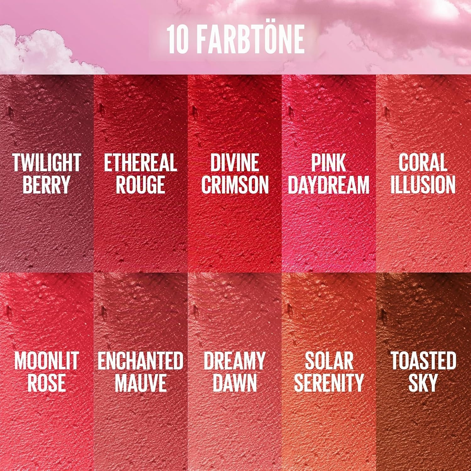 image:imageMaybelline New York Cloudtopia Wangen amp Lippen Mousse 2in1 Blush amp Lippenfarbe fr 14H Halt Luftigleichte Textur amp mattes Finish Nr 01 Twilight Berry 5gTwilight Berry