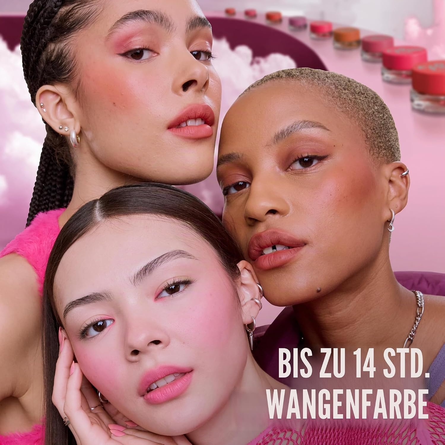 image:imageMaybelline New York Cloudtopia Wangen amp Lippen Mousse 2in1 Blush amp Lippenfarbe fr 14H Halt Luftigleichte Textur amp mattes Finish Nr 01 Twilight Berry 5gTwilight Berry