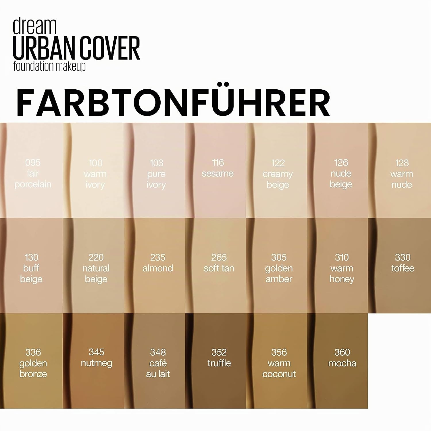 image:imageMaybelline New York Dream Urban Cover 305 Golden Amber 1er Pack 1 x 30 ml360 Mocha