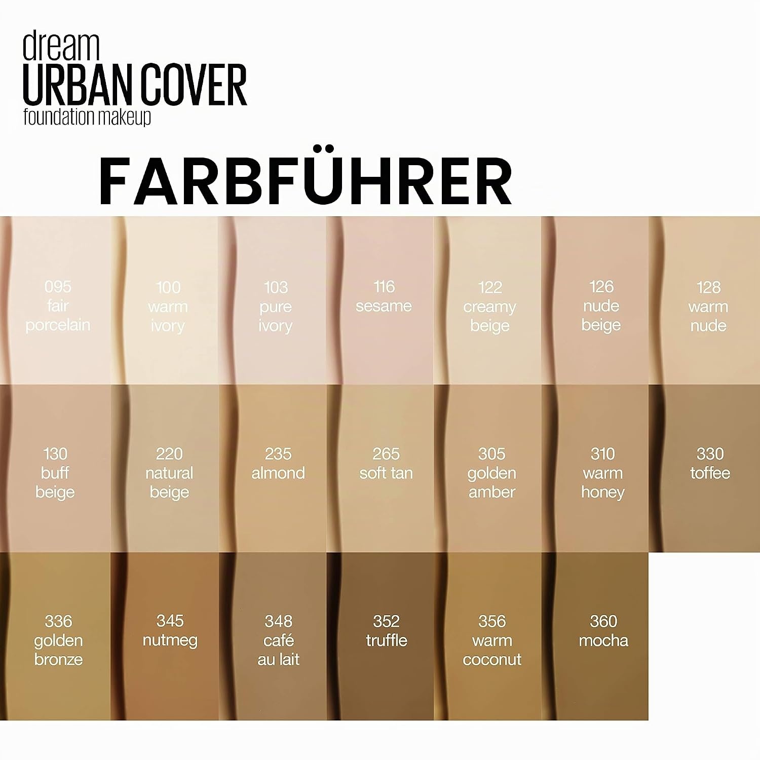 image:imageMaybelline New York Dream Urban Cover 305 Golden Amber 1er Pack 1 x 30 ml360 Mocha