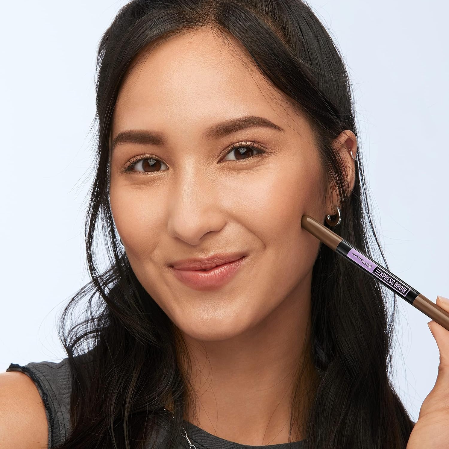image:imageMaybelline New York Express Brow Satin Duo Augenbrauenstift und puder in Nr 02 Medium Brown mittelbraunNr 02 Medium Brown