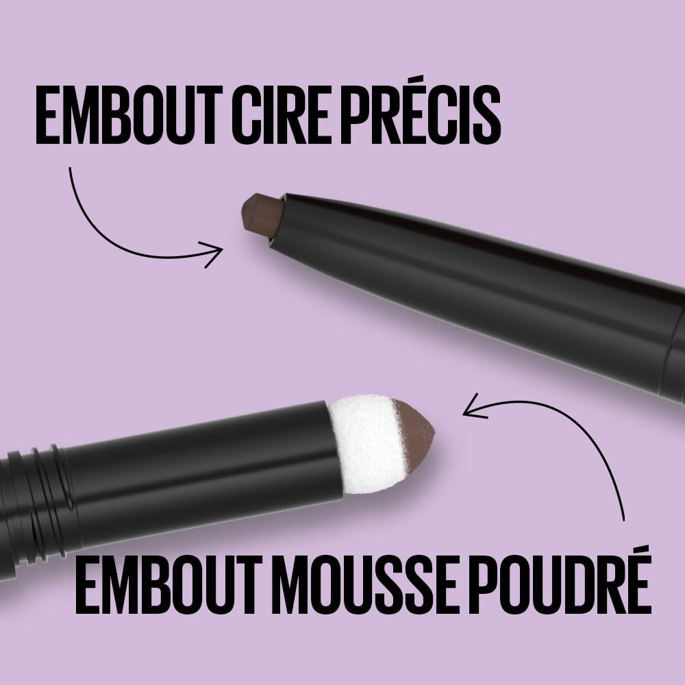 image:imageMaybelline New York Express Brow Satin Duo Augenbrauenstift und puder in Nr 02 Medium Brown mittelbraunNr 04 Dark Brown