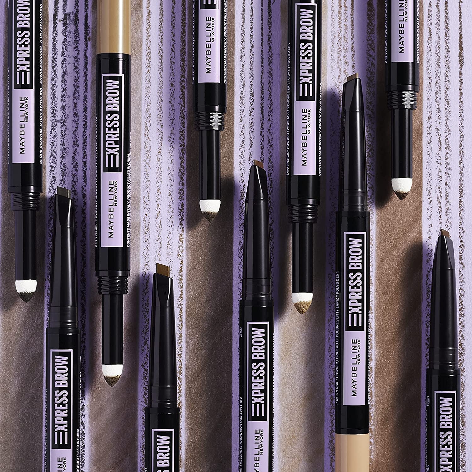 image:imageMaybelline New York Express Brow Satin Duo Augenbrauenstift und puder in Nr 02 Medium Brown mittelbraunNr 04 Dark Brown