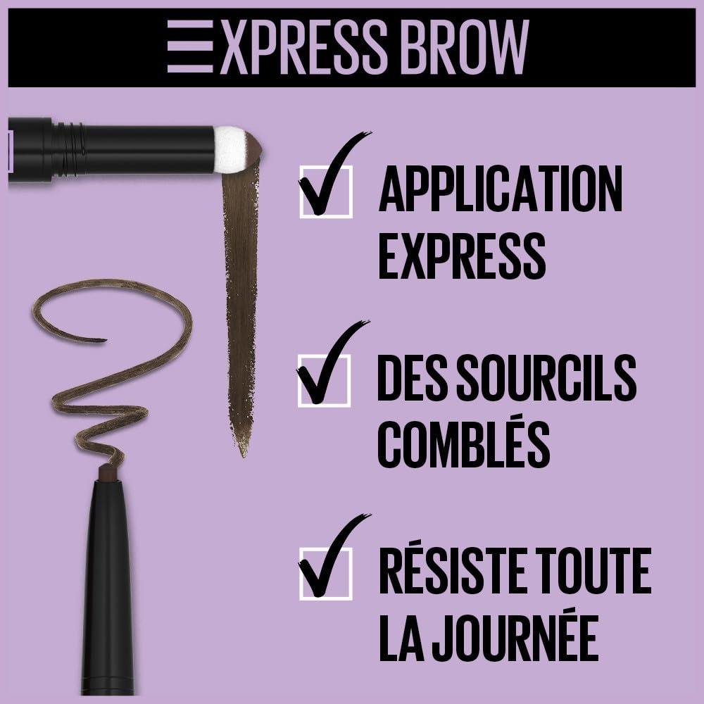 image:imageMaybelline New York Express Brow Satin Duo Augenbrauenstift und puder in Nr 02 Medium Brown mittelbraunNr 04 Dark Brown