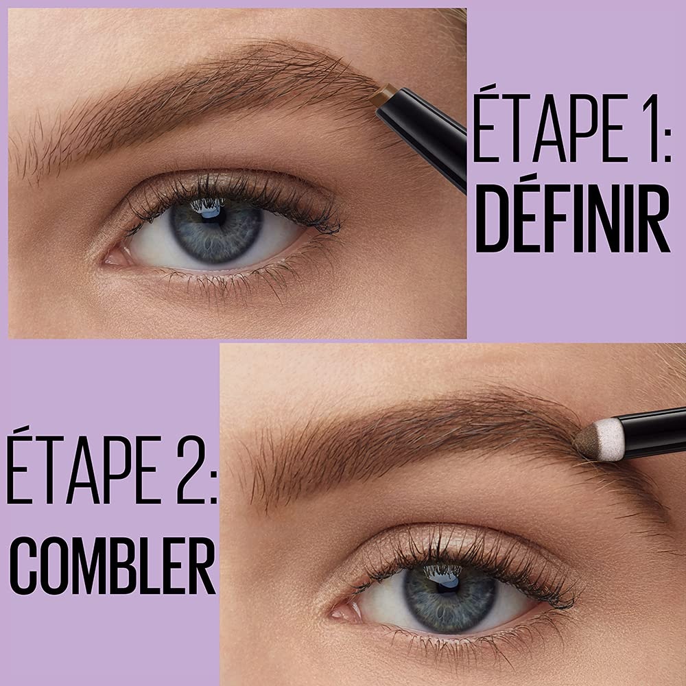 image:imageMaybelline New York Express Brow Satin Duo Augenbrauenstift und puder in Nr 02 Medium Brown mittelbraunschwarz braun