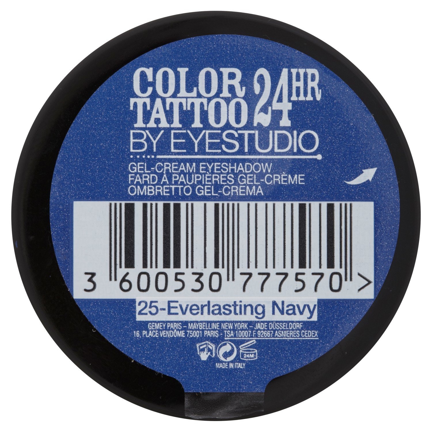 image:imageMaybelline New York Eyestudio Color Tattoo Eyeshadow Nummer 45 infinite white 1er Pack 1 x 35 mlBlue