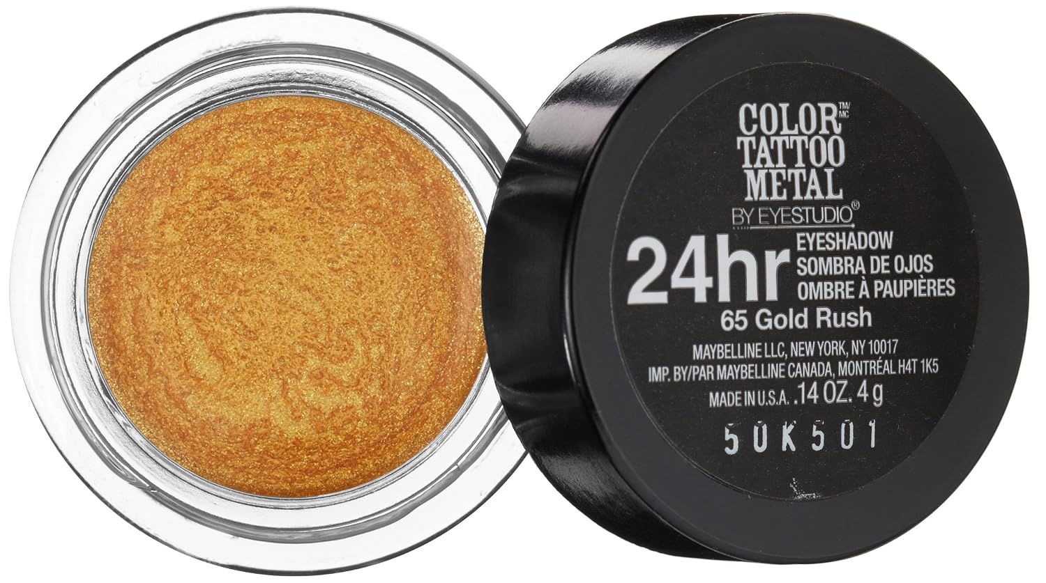 image:imageMaybelline New York Eyestudio Color Tattoo Eyeshadow Nummer 45 infinite white 1er Pack 1 x 35 mloro