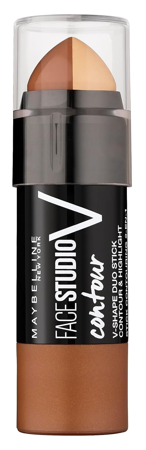 image:imageMaybelline New York Face Studio Contour DuoStick mit Highlighter und Bronzer Medium 7 g Sunkisser Blush fr sonnengekssten Glow Rouge mit lichtreflektierenden Perlen 05 Blazing Blush 47 ml