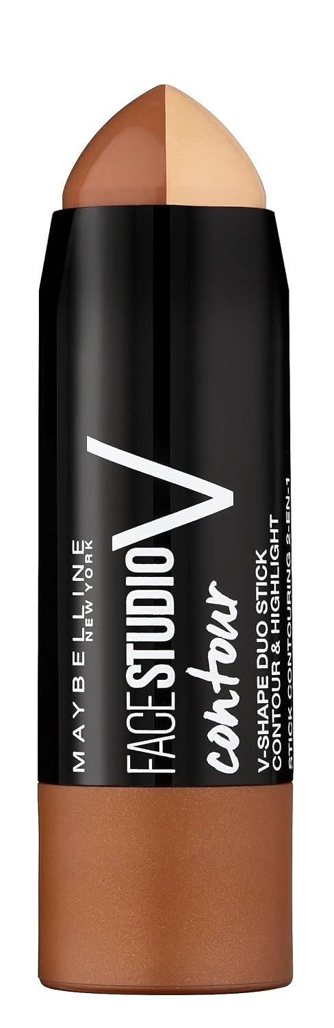 image:imageMaybelline New York Face Studio Contour DuoStick mit Highlighter und Bronzer Medium 7 g Sunkisser Blush fr sonnengekssten Glow Rouge mit lichtreflektierenden Perlen 05 Blazing Blush 47 ml