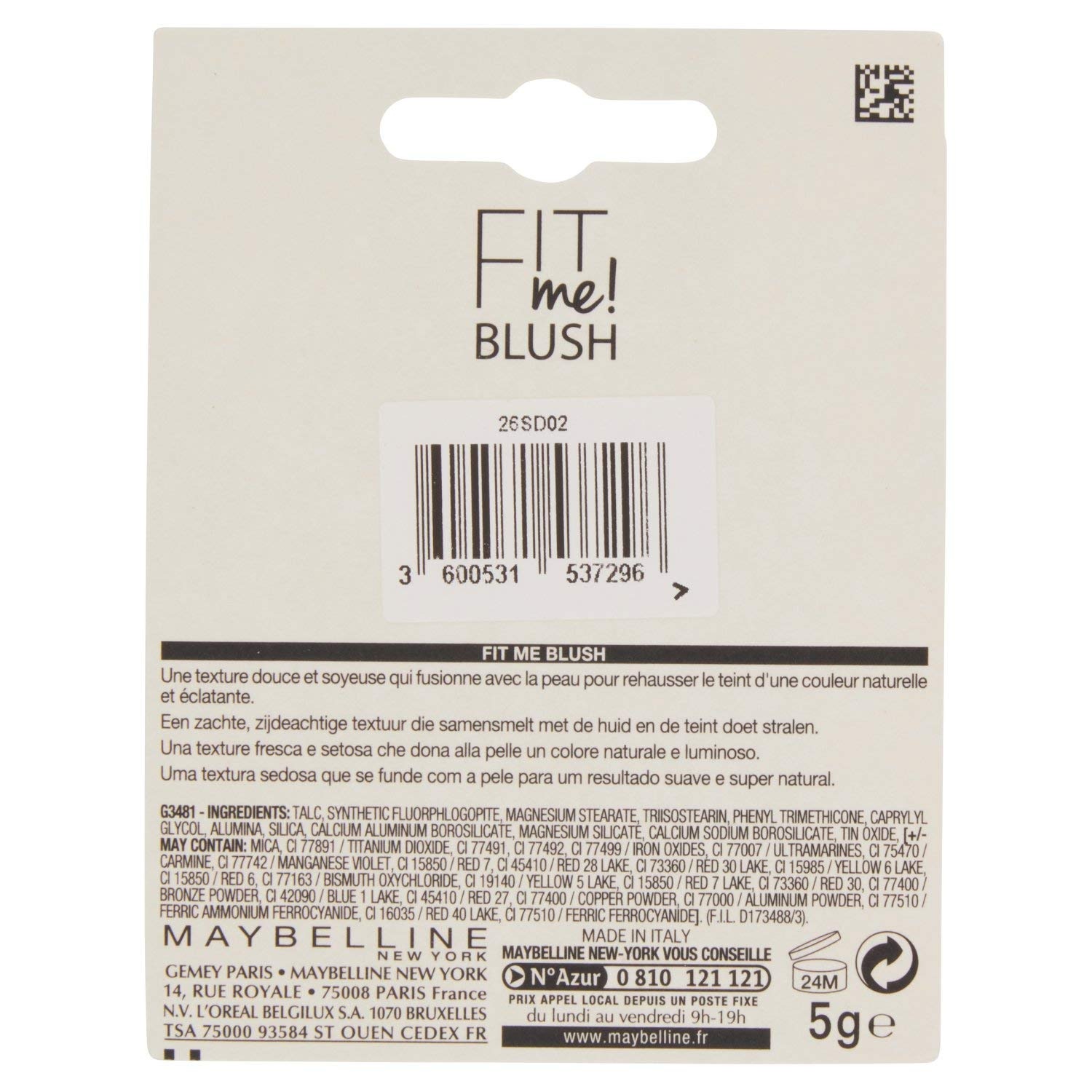 image:imageMaybelline New York Fit Me Blush 35 Corail 1 x 45 grams40 Peach Nackt