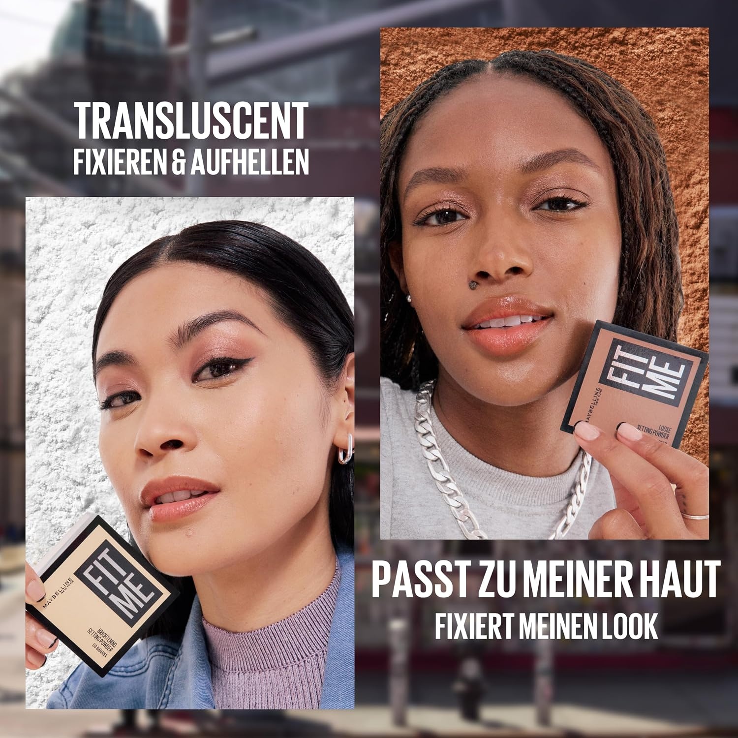 image:imageMaybelline New York Fit Me Loose Setting Powder Fixierendes loses Puder fr 16H Halt amp MattFinish mit WeichzeichnerEffekt amp BlurlightPigmenten Nr 02 Pink 15 g
