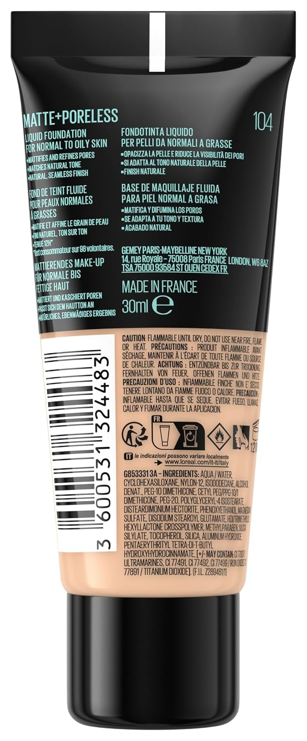 image:imageMaybelline New York Fit Me Matte Foundation104 Soft Ivory