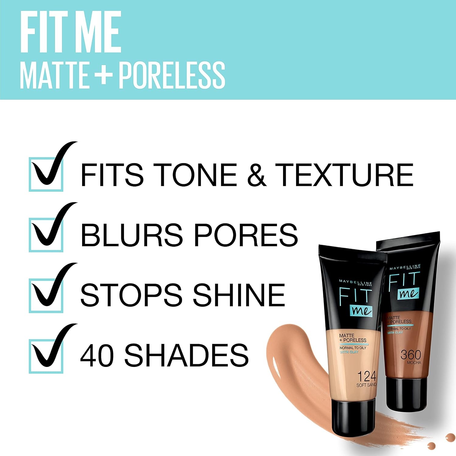 image:imageMaybelline New York Fit me Matte amp Poreless Makeup Nr 335 Classic Tan 30 ml103 pure ivory