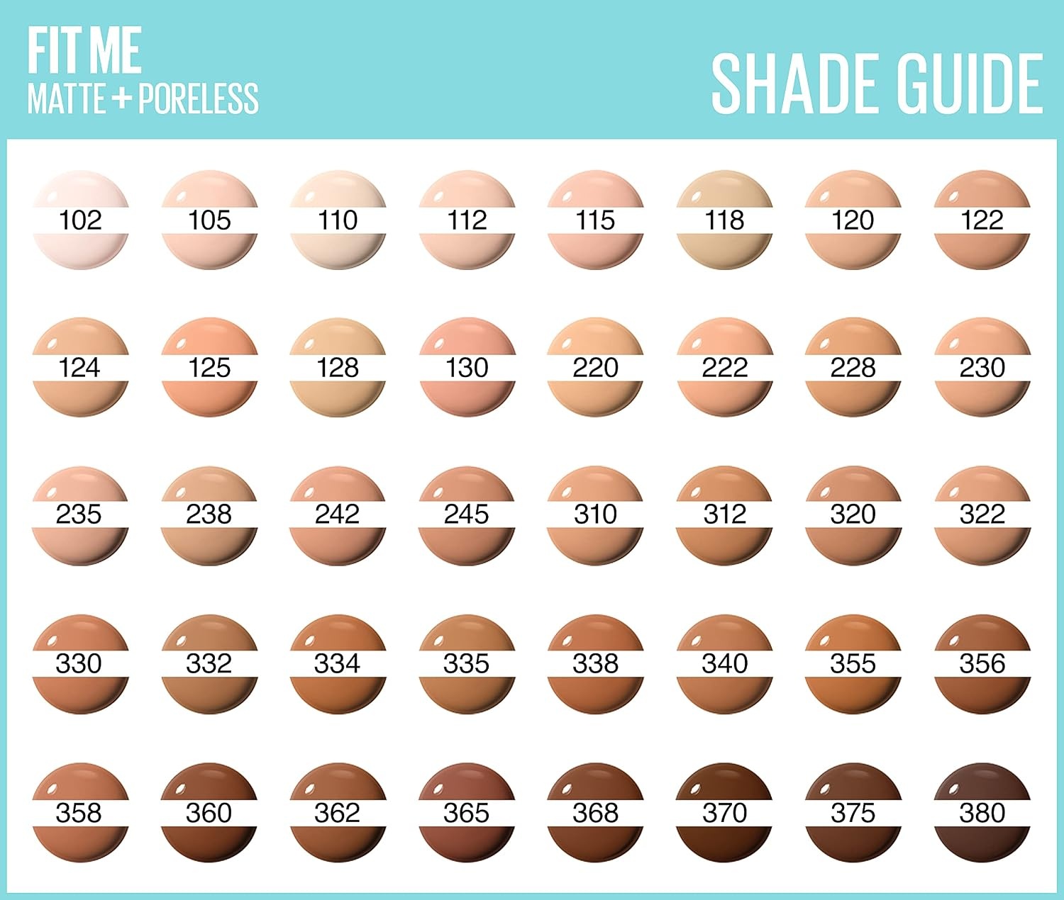 image:imageMaybelline New York Fit me Matte amp Poreless Makeup Nr 335 Classic Tan 30 ml103 pure ivory
